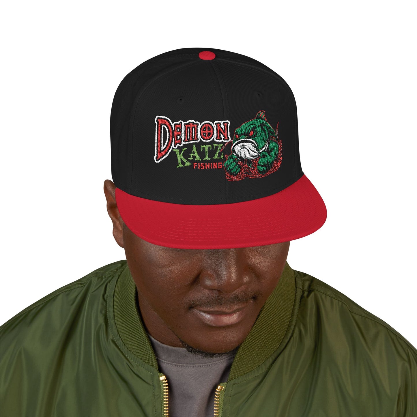 Embroidered Snapback Hat — Demon Katz