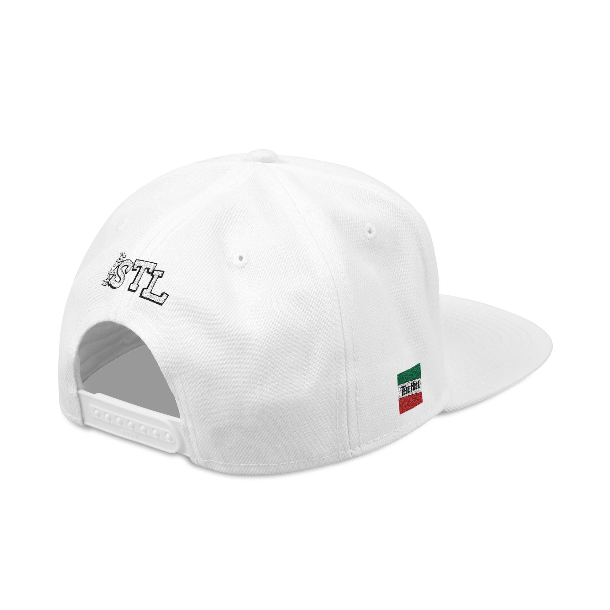 Snapback Hat - Saint Louis Embroidered - The Hill Neighborhood Edition - Red Lettering Printify