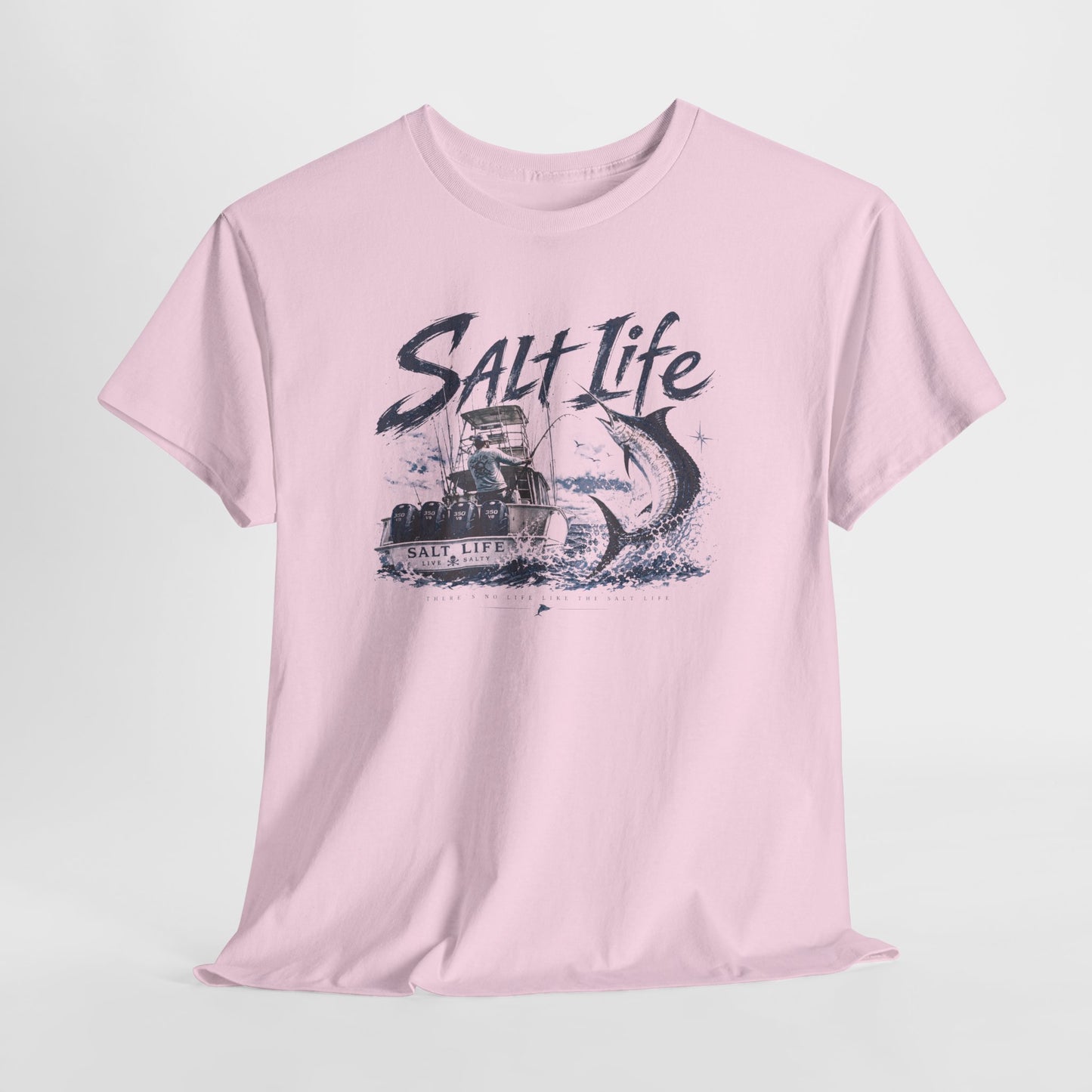 Salt Life Fishing Boat Graphic Tee – Coastal Ocean Lover T‑Shirt