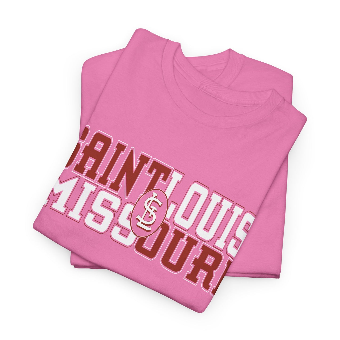 St Louis Missouri Unisex Tee in Red & White