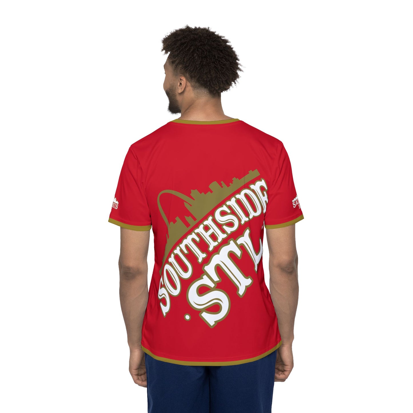 Southside STL All Over Print Sport Jersey (Red)– Gold Skyline Edition