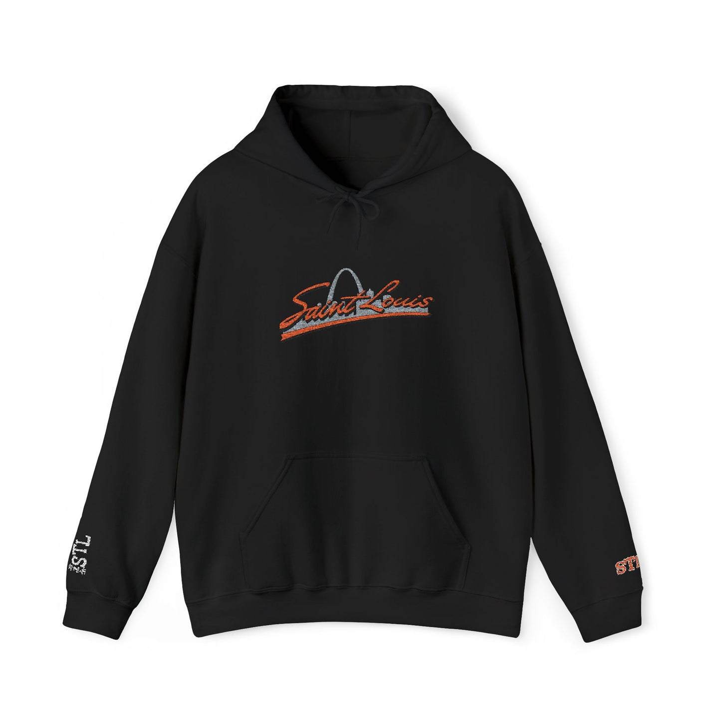 Saint Louis Embroidered Hoodie — Classic City Logo Sweatshirt