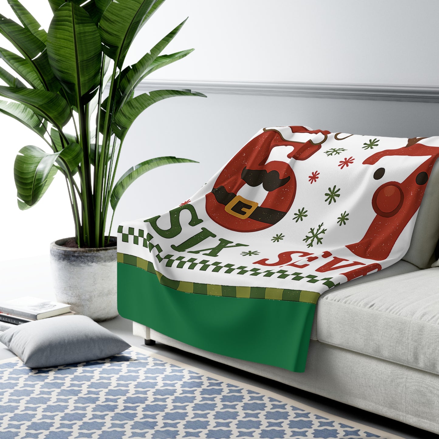 Christmas Sherpa Fleece Blanket -6 7 Design