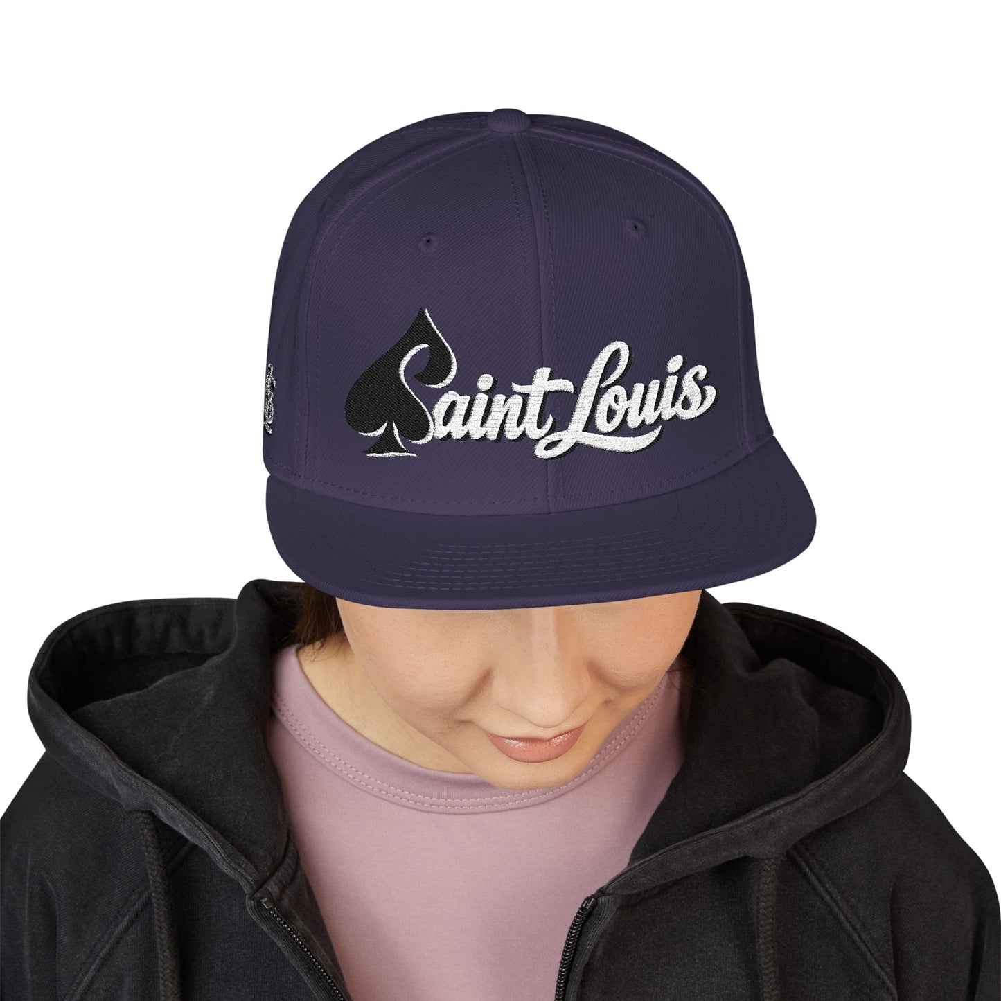 Embroidered 'Saint Louis' Snapback Hat
