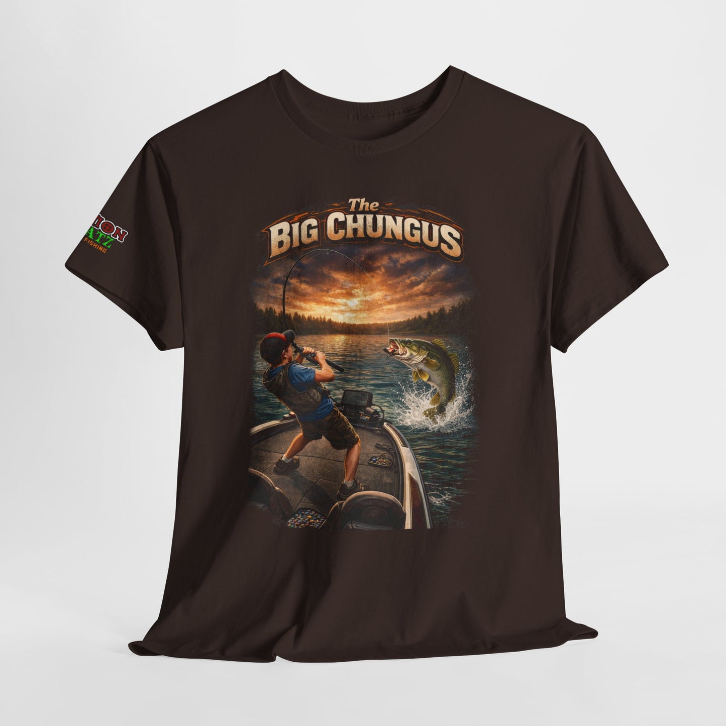 Big Chungus Fishing Tee — Funny Retro Fishing Graphic T‑Shirt
