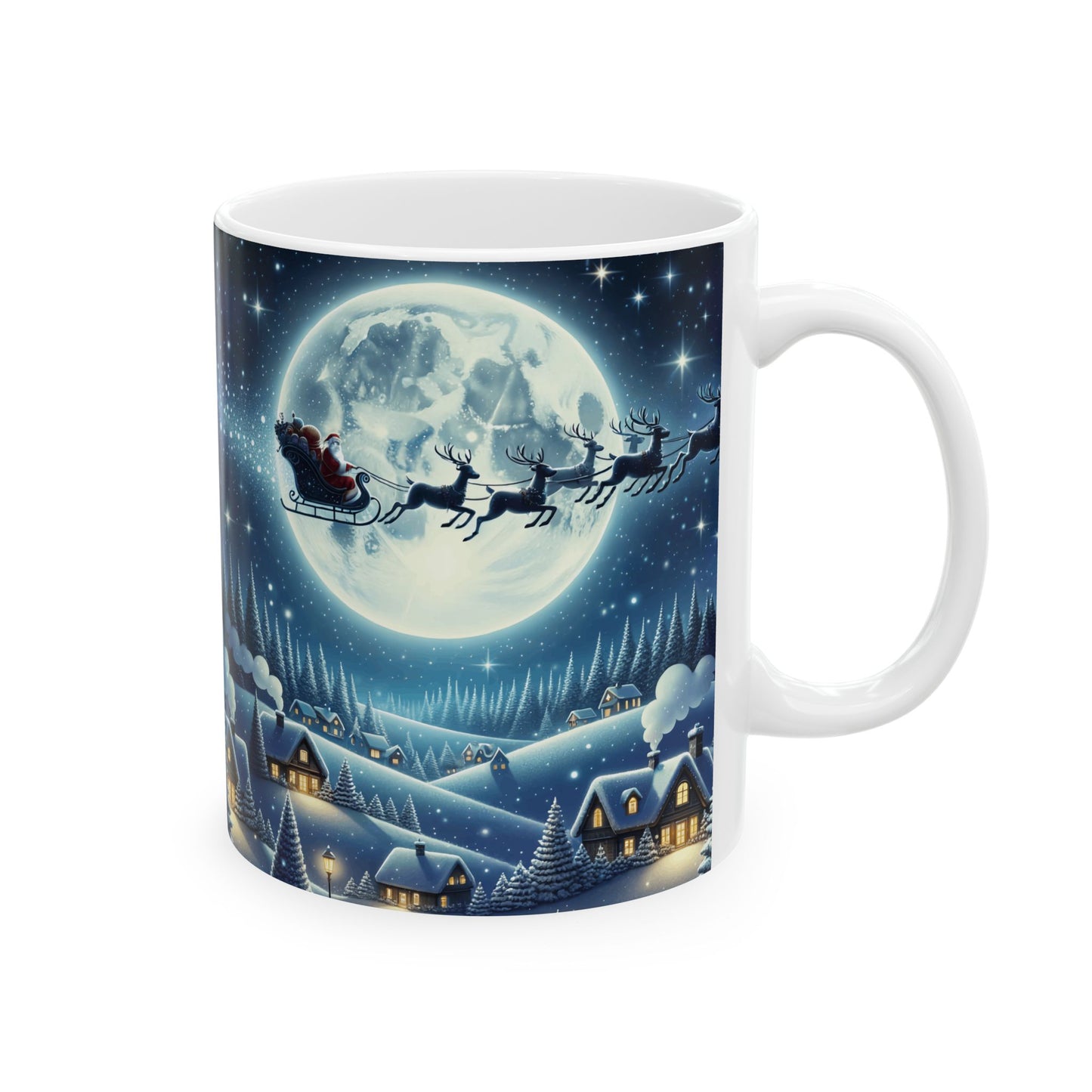 Moonlit Sleigh Ride Mug (11oz, 15oz) -Ceramic
