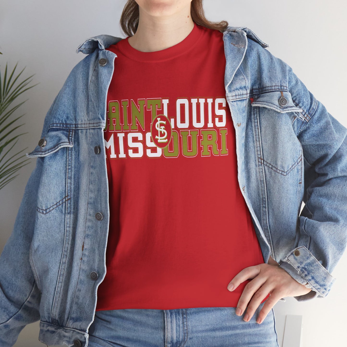 St Louis Missouri Gold & White Unisex Tee