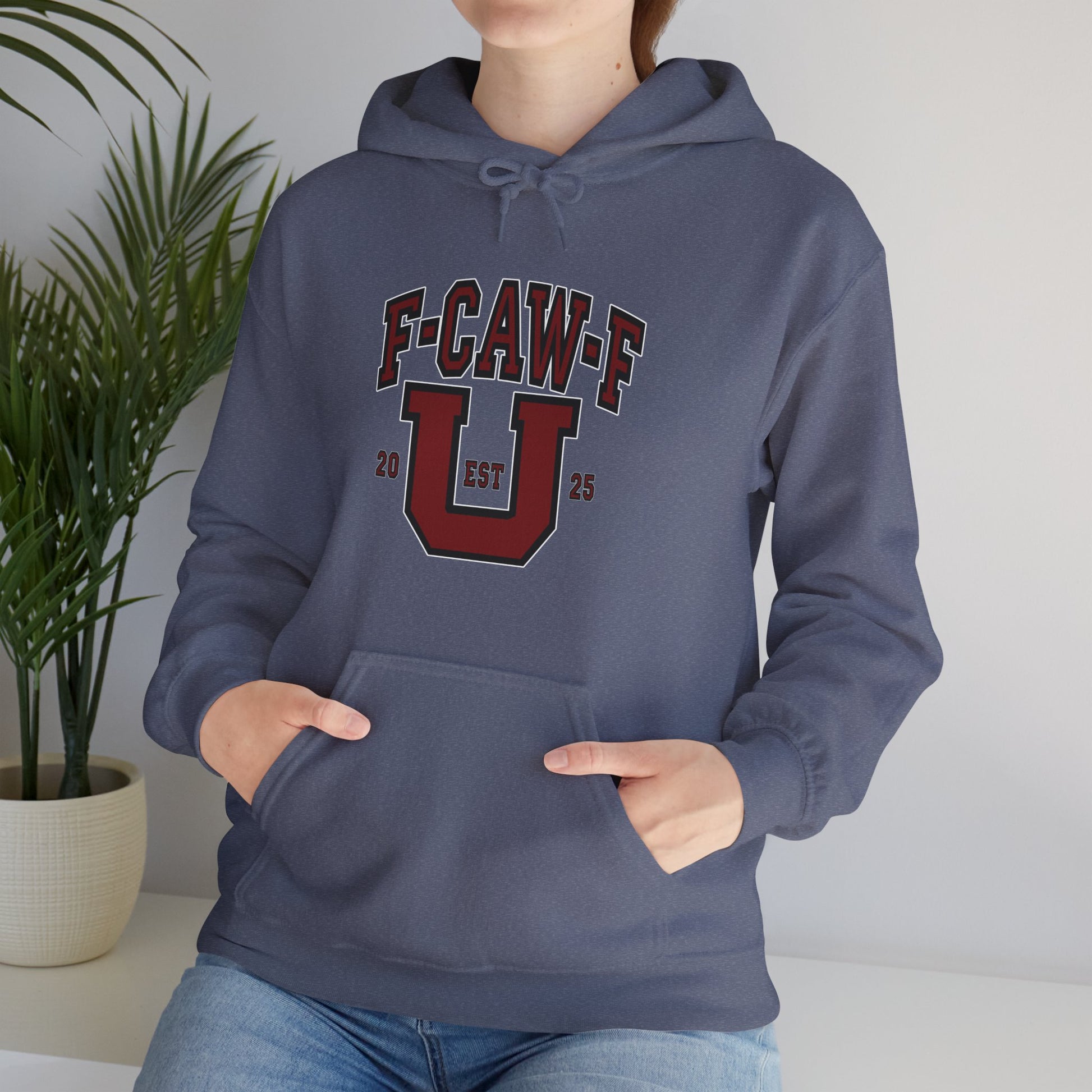 Unisex Heavy Blend™ Hooded Sweatshirt F-CAW-F U Front ChestDesign Printify
