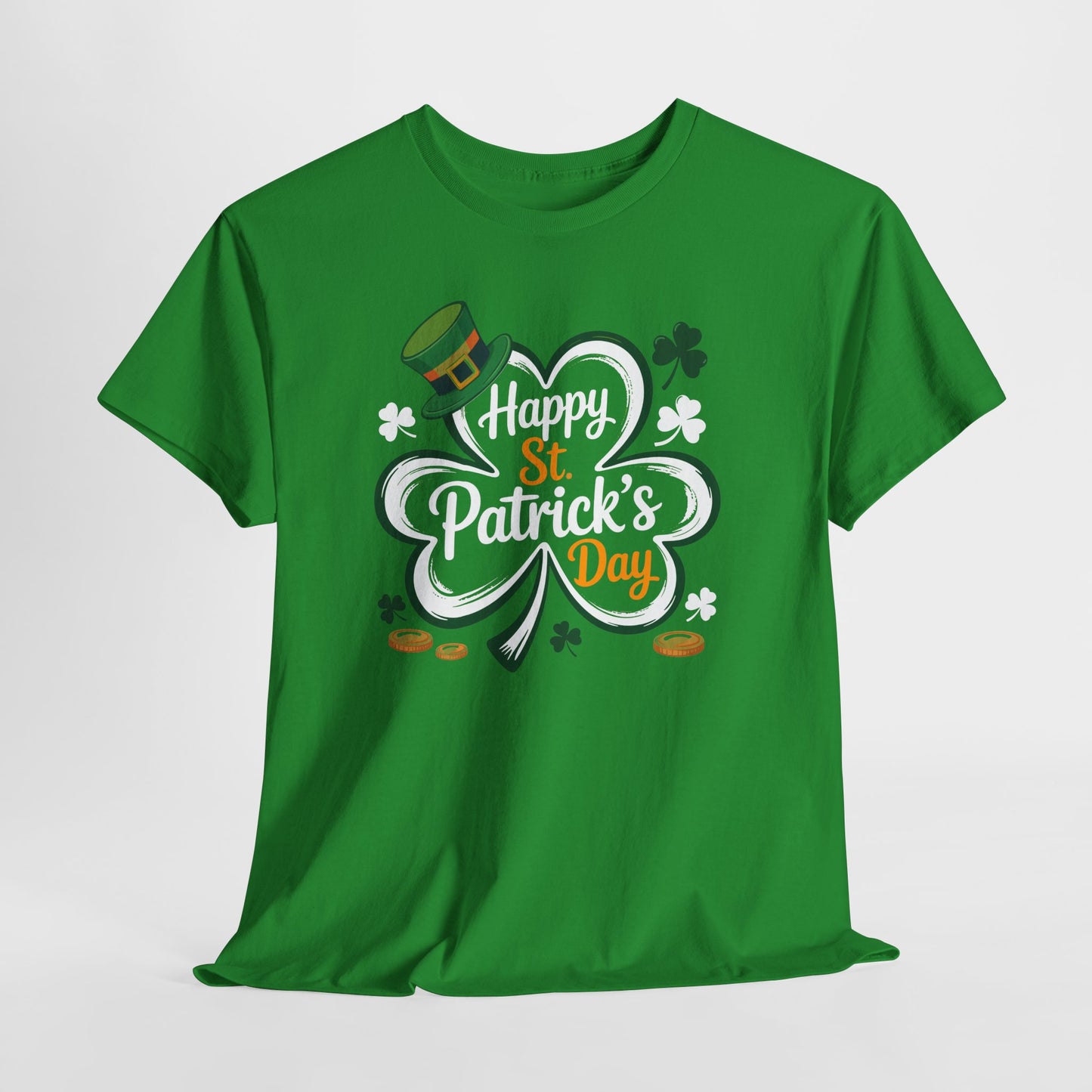 St. Patrick's Day Shamrock Tee — "Happy St. Patrick's Day" Graphic