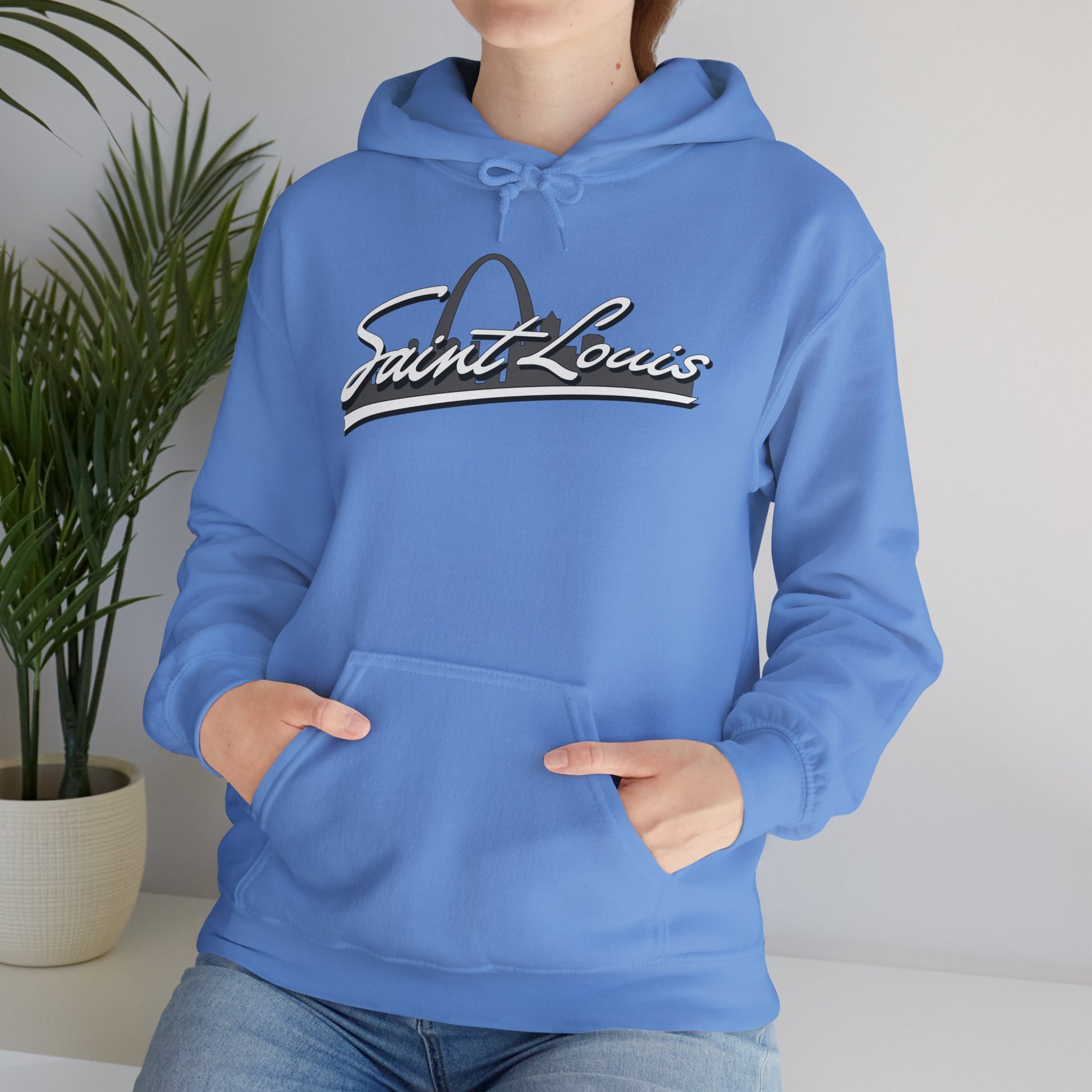 Saint Louis Graphic Hooded Sweatshirt Printify
