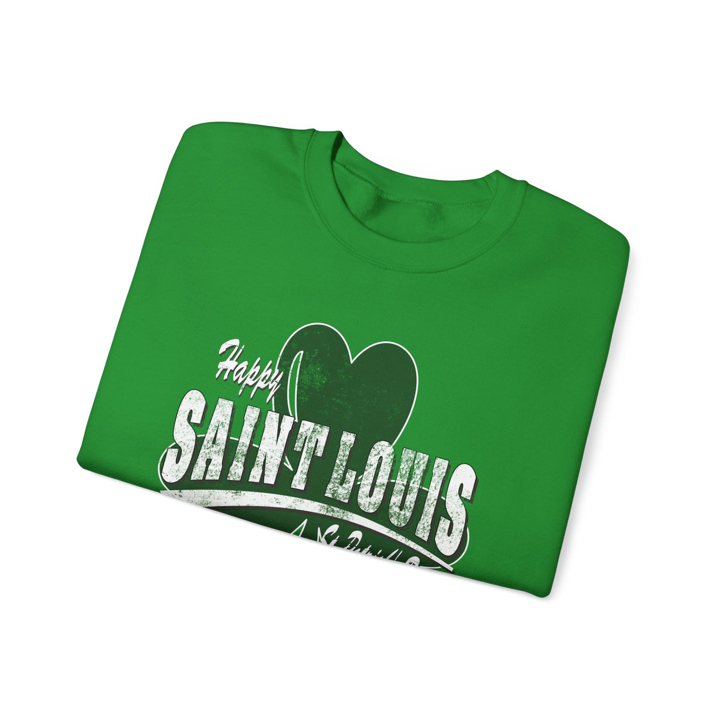 Saint Louis Shamrock Crewneck Sweatshirt — Retro St. Louis Pride Pullover