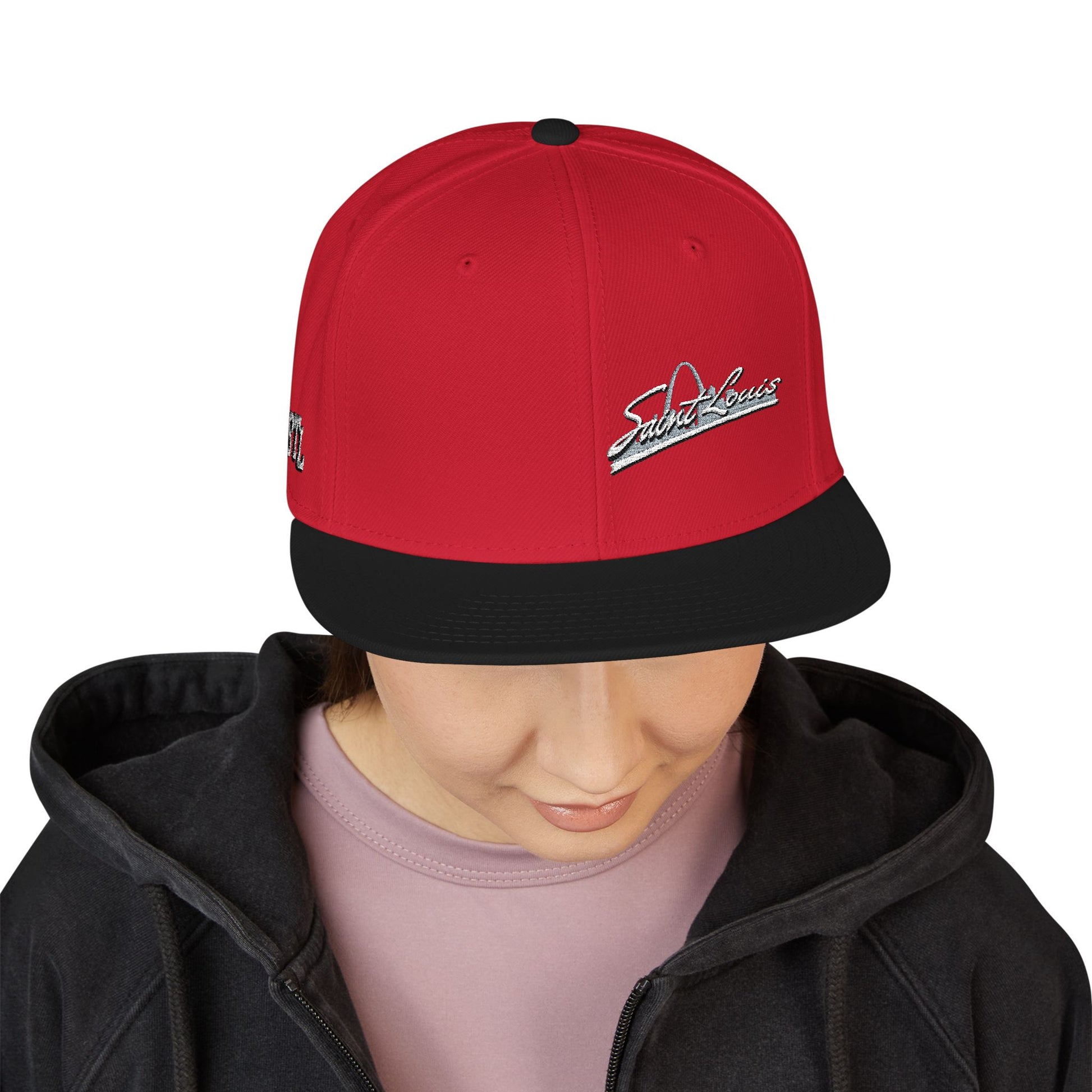 Snapback (Embroidery)-Offset Saint Louis Logo Printify