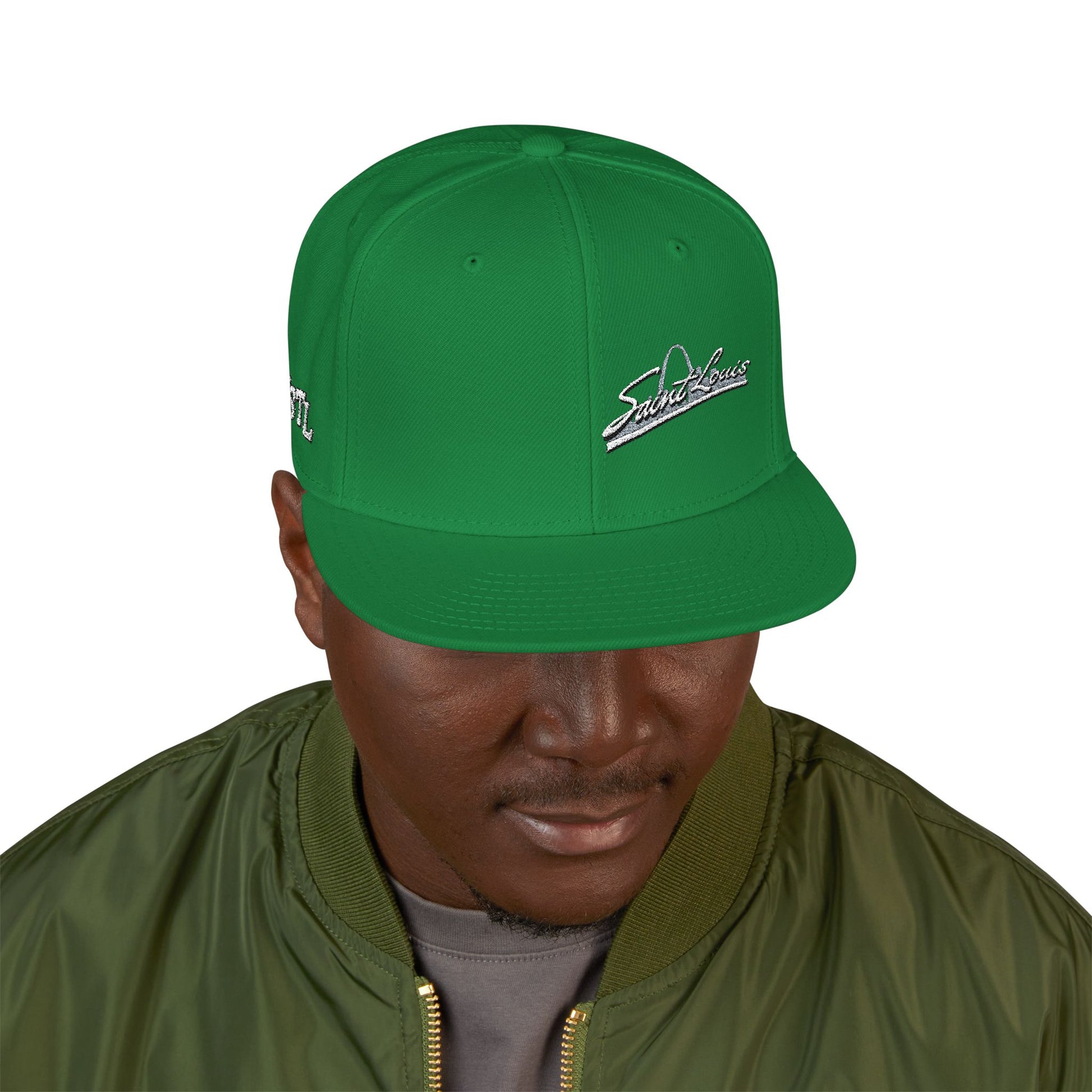 Snapback (Embroidery)-Offset Saint Louis Logo Printify
