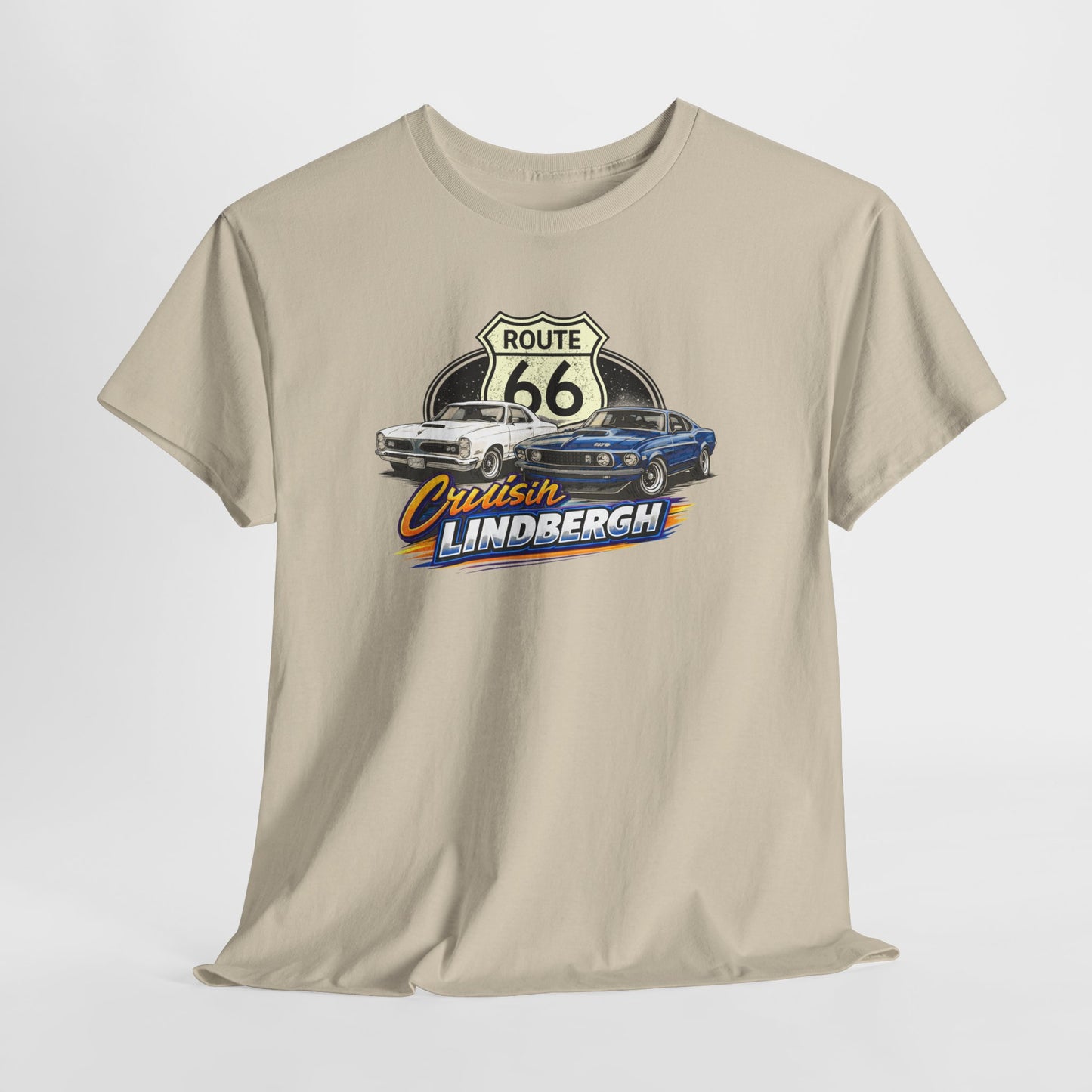 Route 66 Cruiser Tee — Classic Car "Cruising Lindbergh" T-Shirt