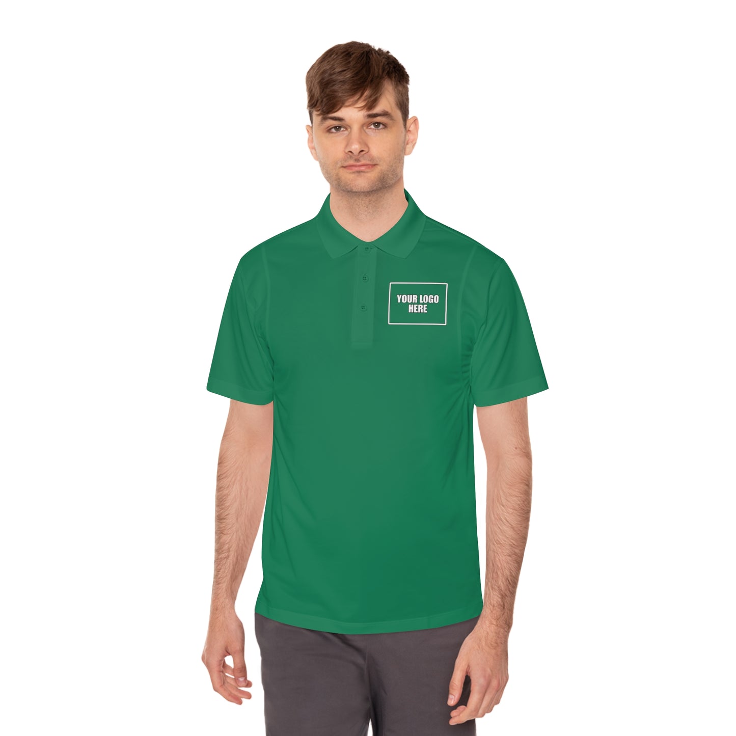 Customizable Sport Polo Work Shirt - Front & Back Logo Work Polo
