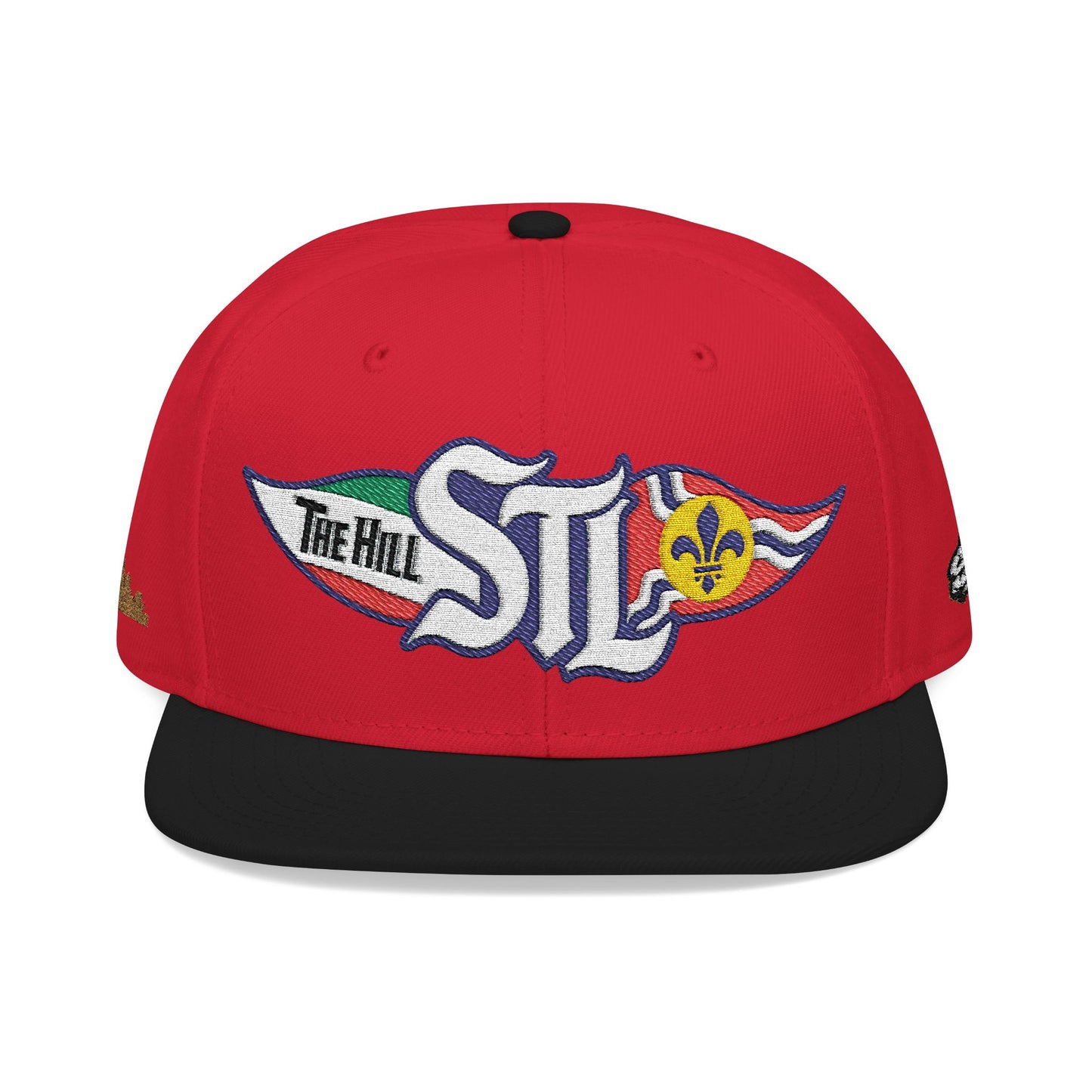 Embroidered Snapback Hat — STL Logo with The Hill Flag  and Saint Louis Flag