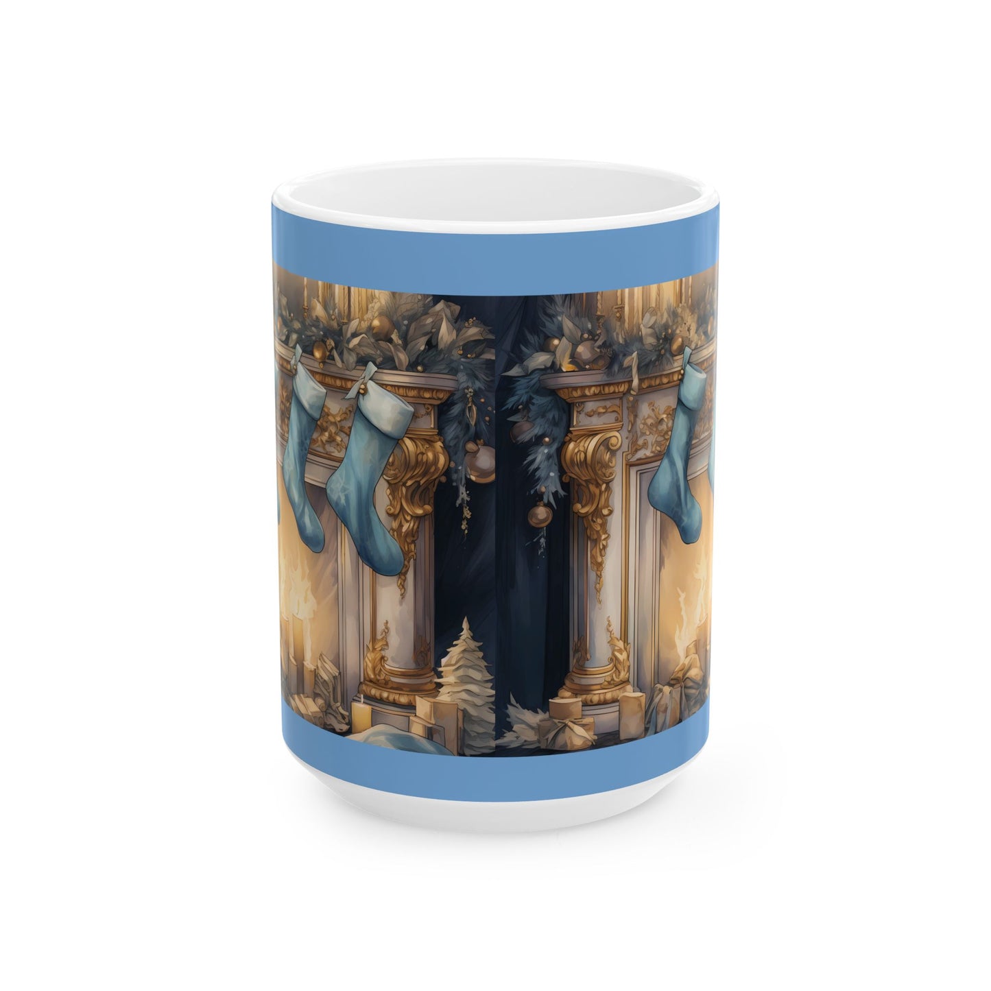 Hearthside Holiday Mug (11oz, 15oz)-Ceramic