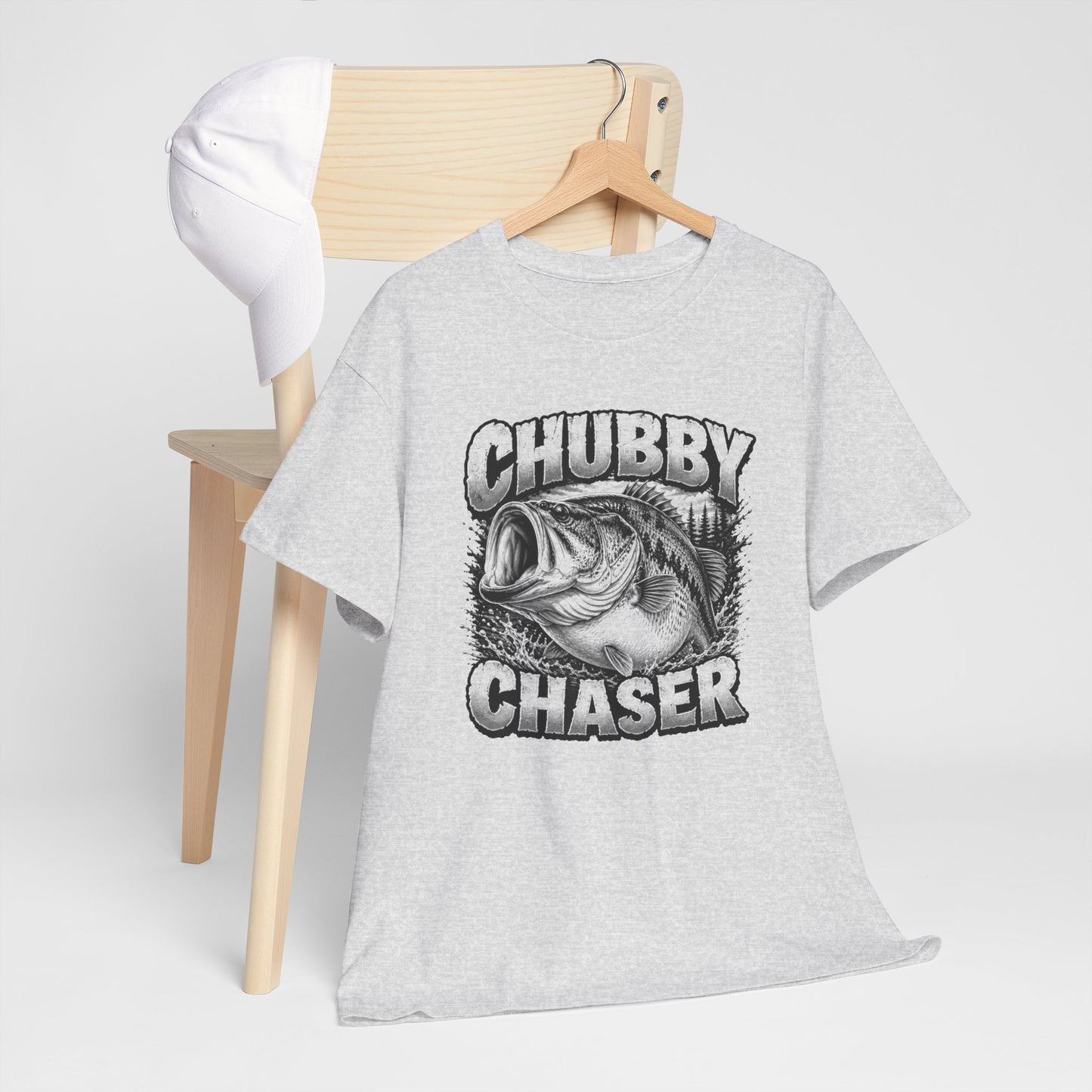 Fishing T-Shirt — "Chubby Chaser" Bass Graphic Tee