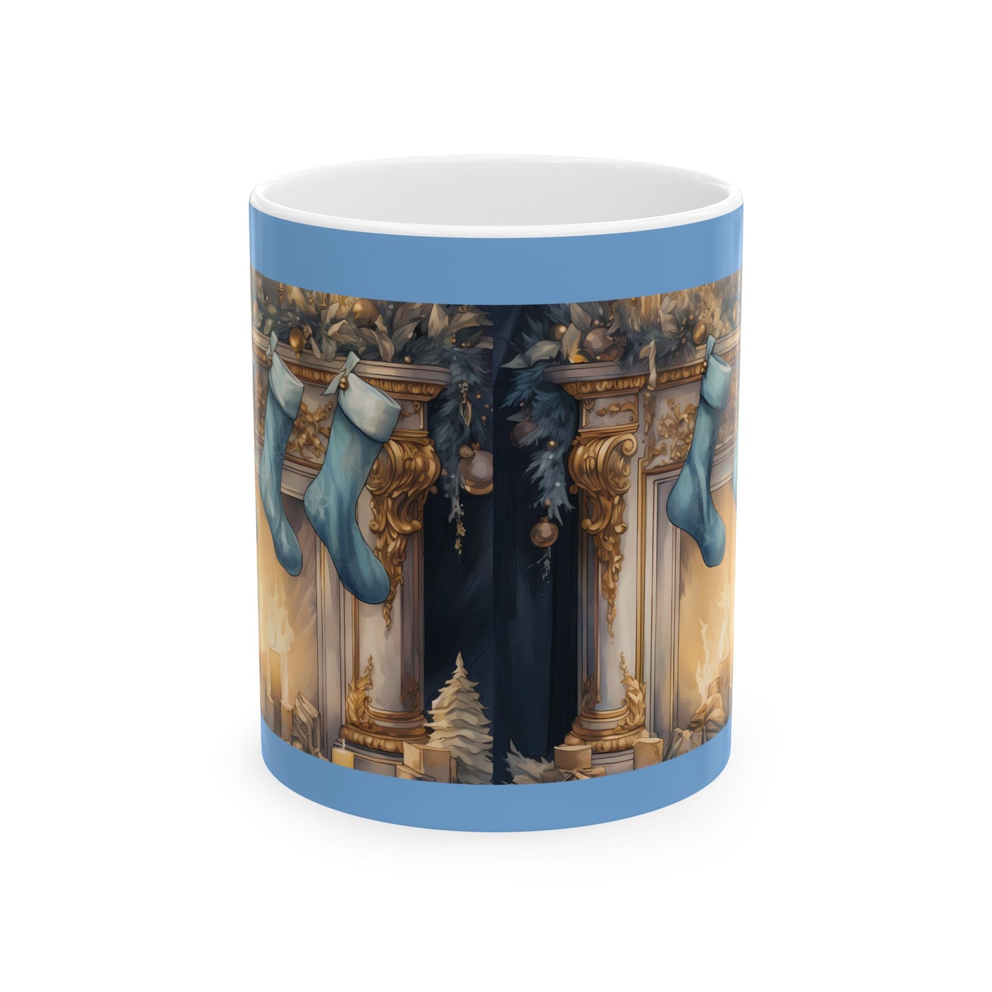 Hearthside Holiday Mug (11oz, 15oz)-Ceramic