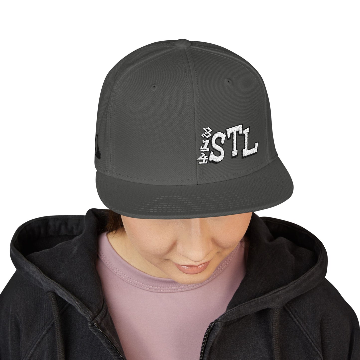 Embroidered Snapback Hat - 314 STL St Louis Embroidery Cap Printify