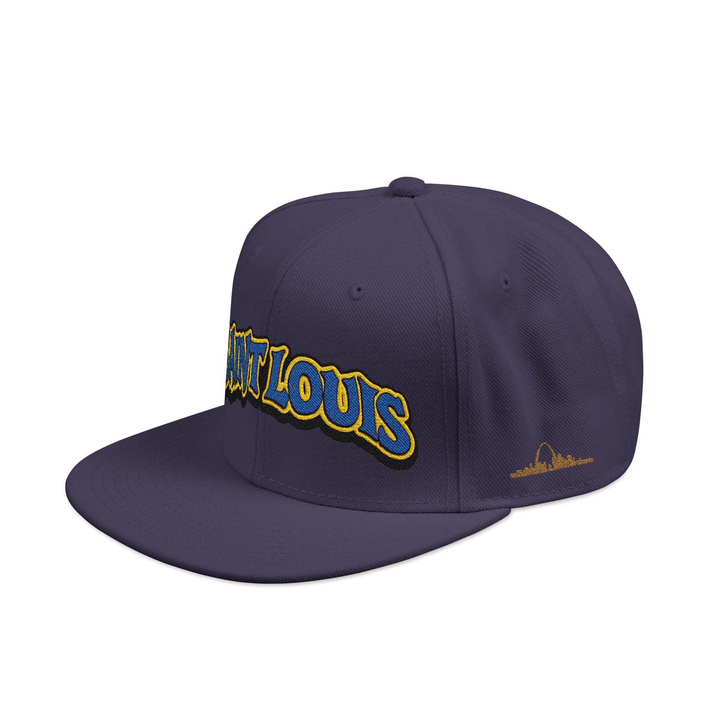 St. Louis Embroidered Snapback Hat — Retro Script Logo Cap