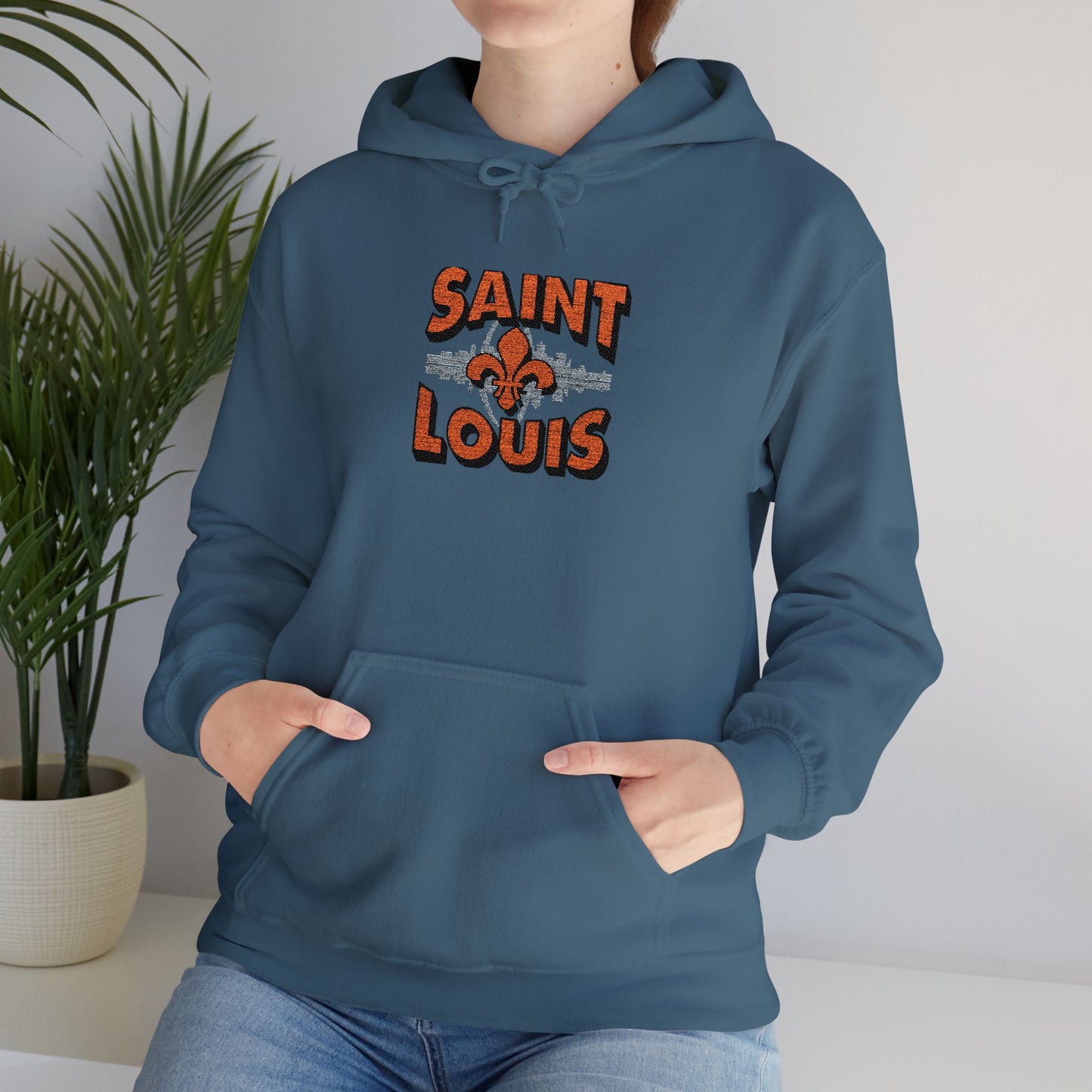 Saint Louis City Skyline Embroidered Hoodie