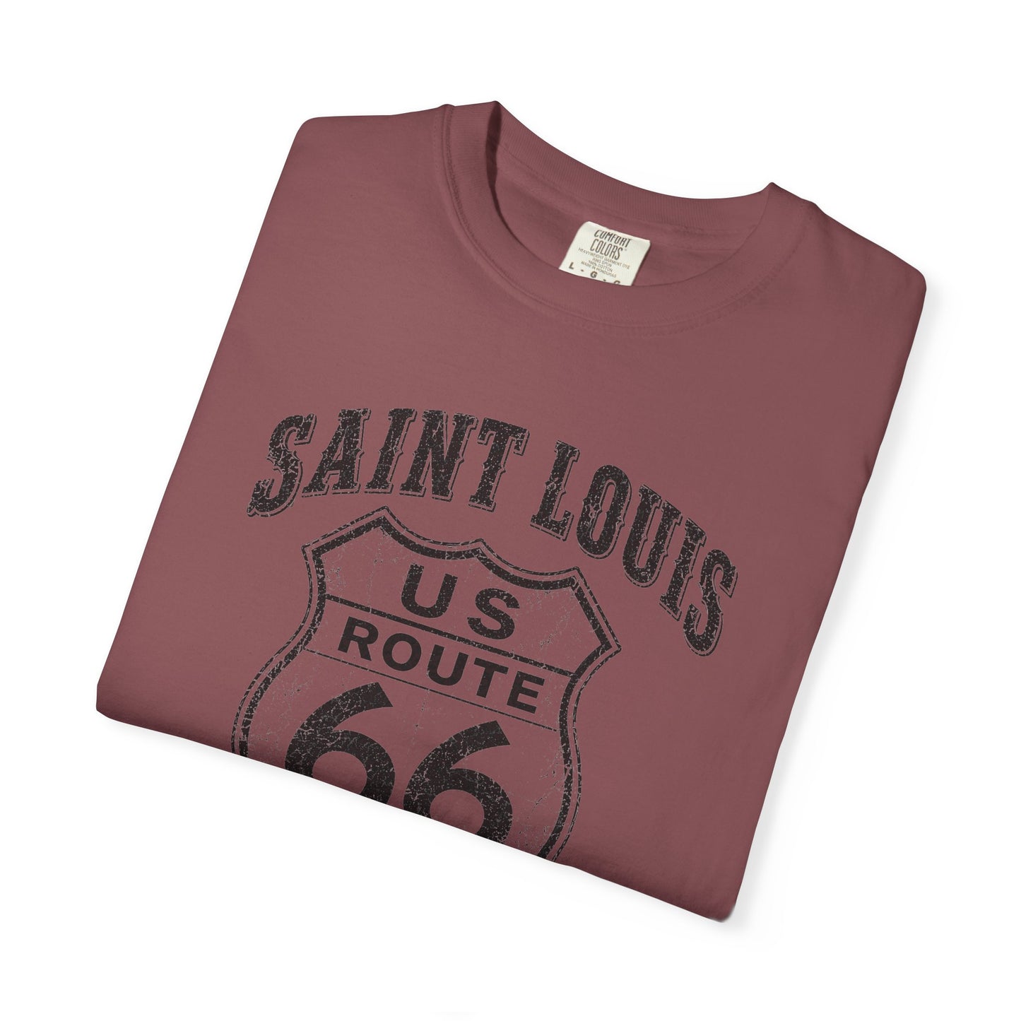 Route 66 Saint Louis Missouri T-Shirt — Vintage Road Trip Tee⚠️ Contains AI-generated models