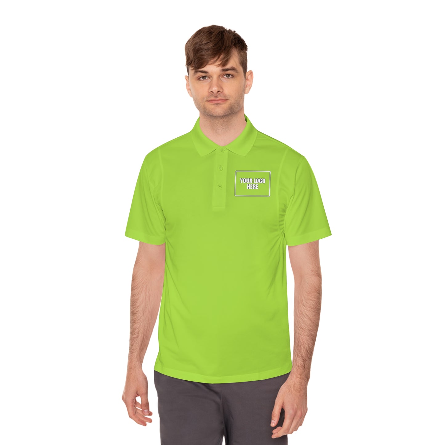 Customizable Sport Polo Work Shirt - Front & Back Logo Work Polo