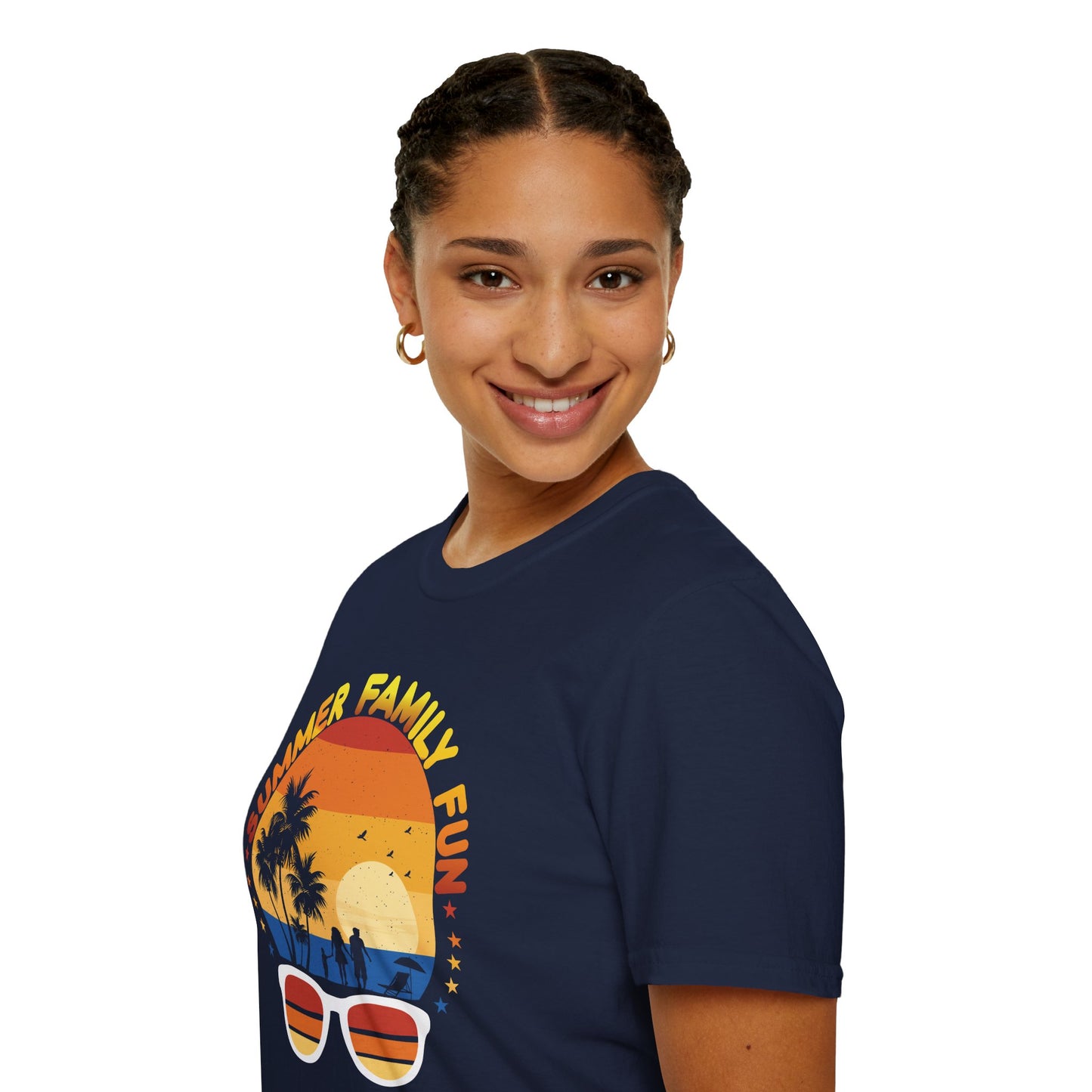 Summer Family Fun Graphic Tee Unisex Softstyle T-Shirt