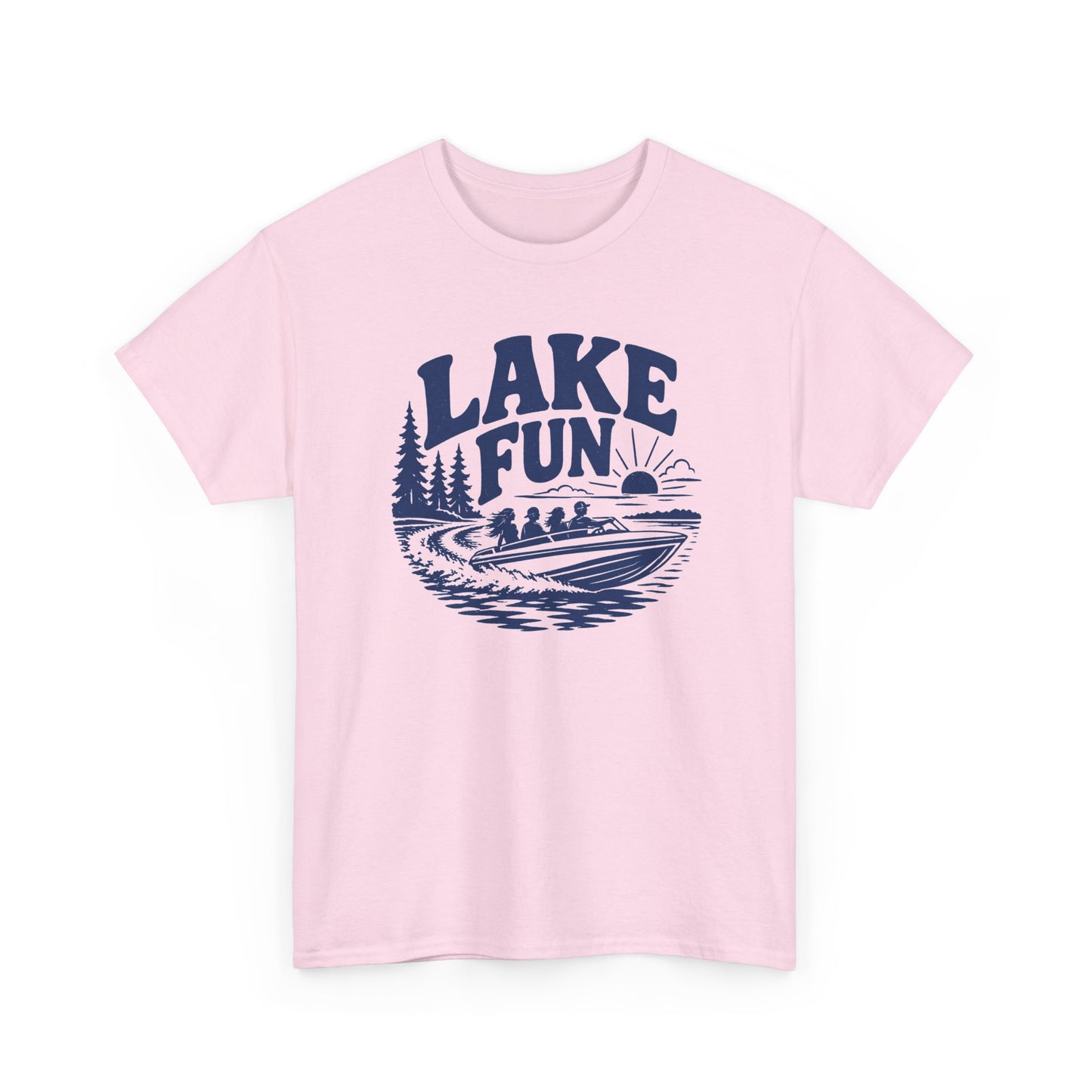 Lake Fun Boat T-Shirt — Vintage Lakeside Summer Tee