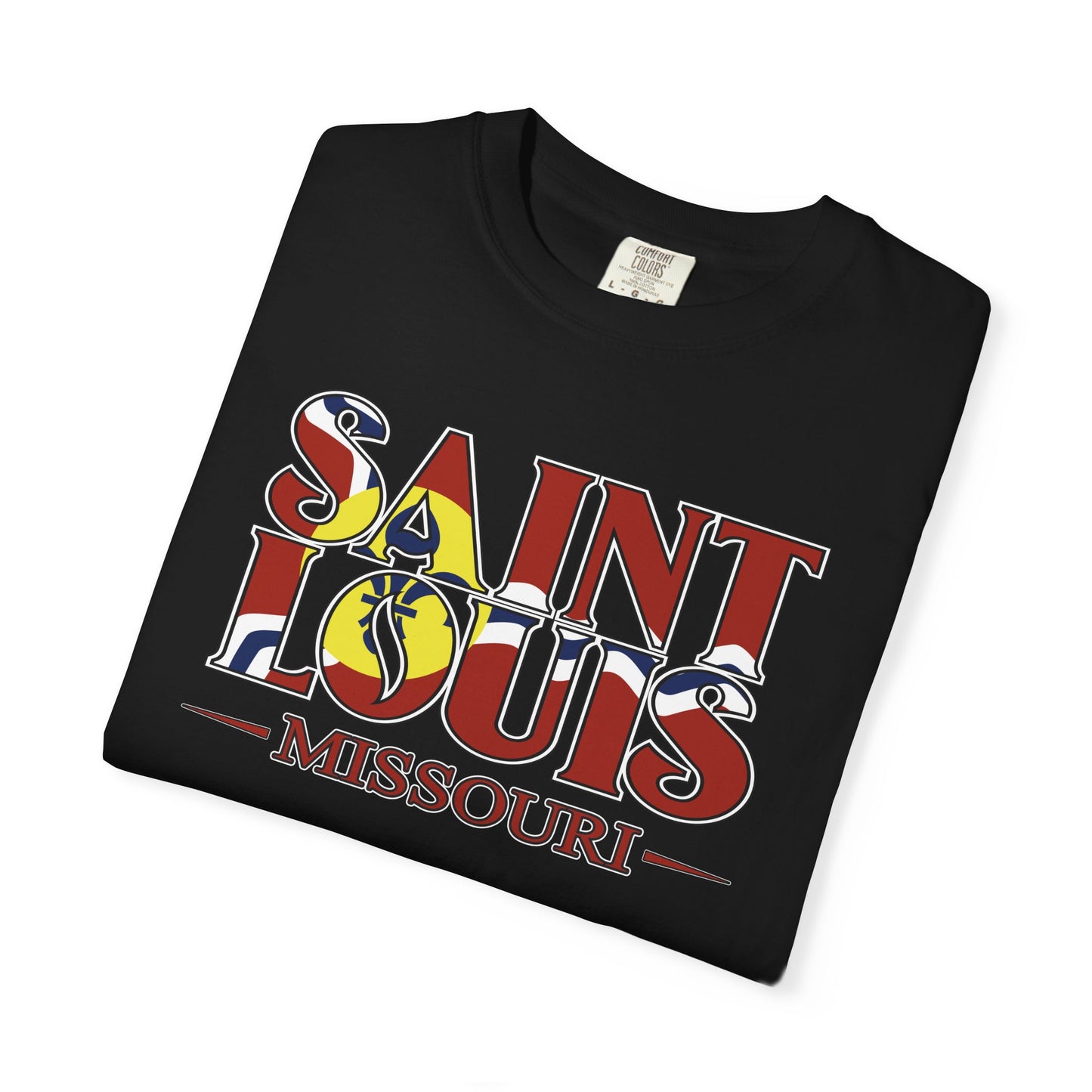 Saint Louis Missouri T-Shirt — Vintage St. Louis Flag Graphic Tee