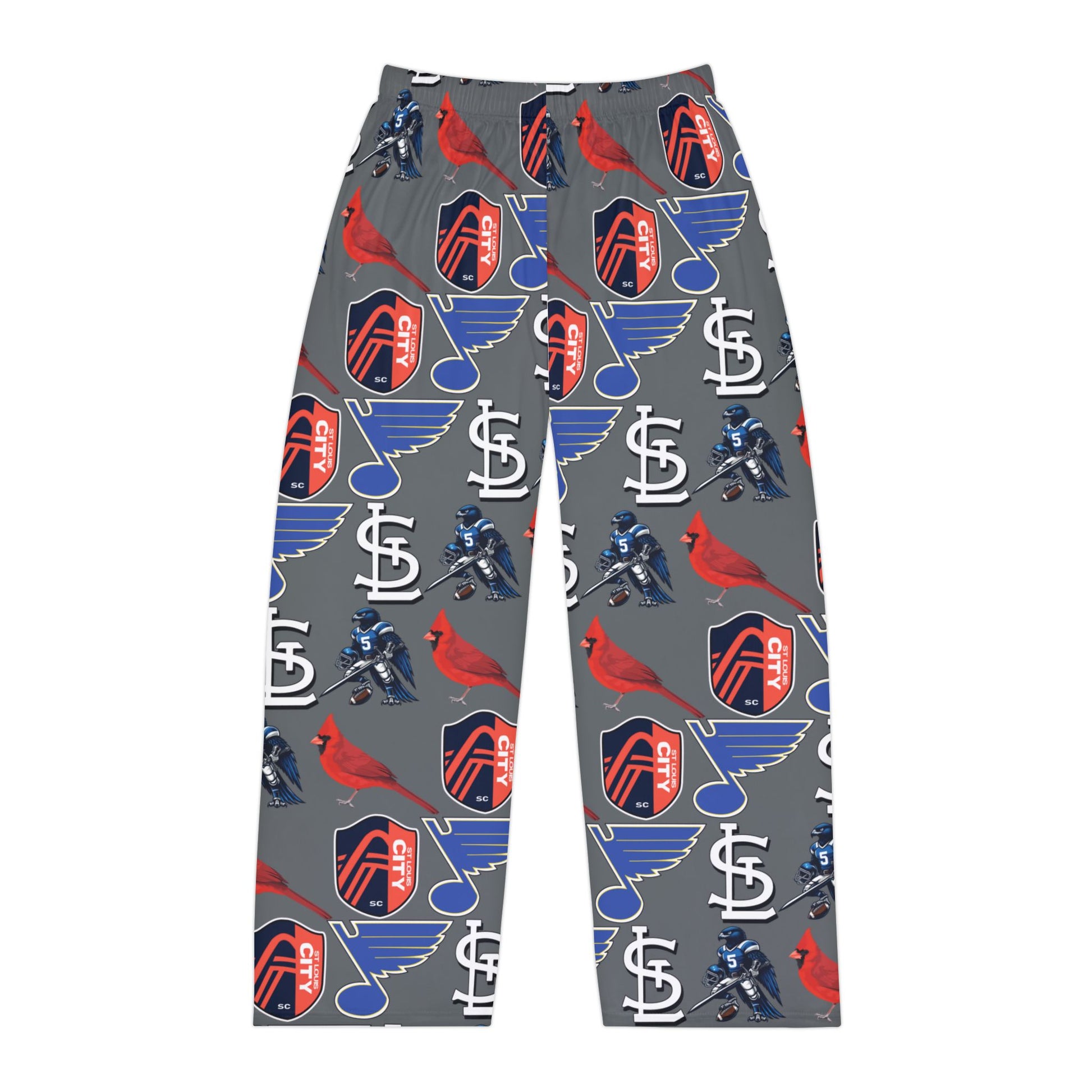 Pajama Pants - St Louis Sports Design Dark Grey Printify