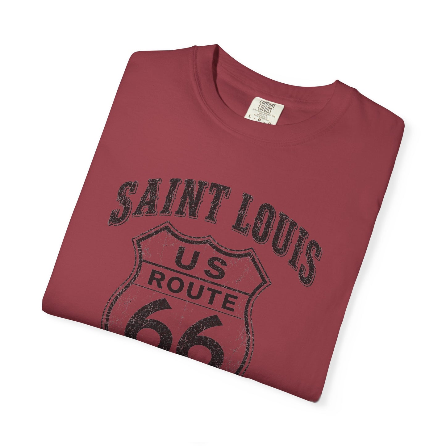 Route 66 Saint Louis Missouri T-Shirt — Vintage Road Trip Tee⚠️ Contains AI-generated models