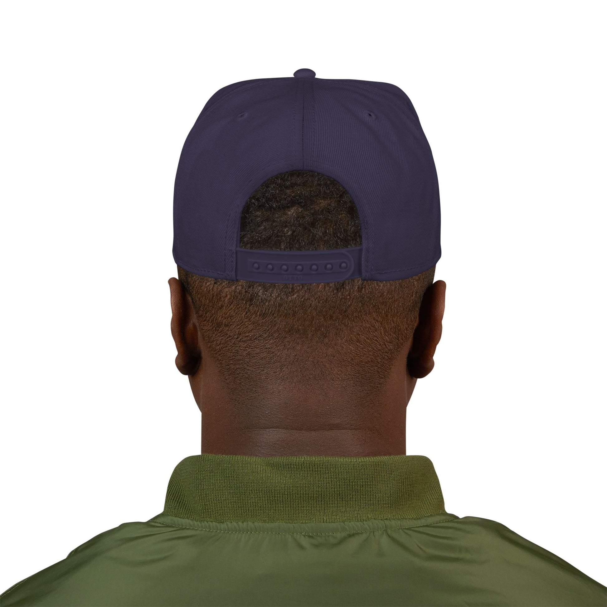 Embroidered Snapback Hat - Southside STL - White & Gold Lettering Printify