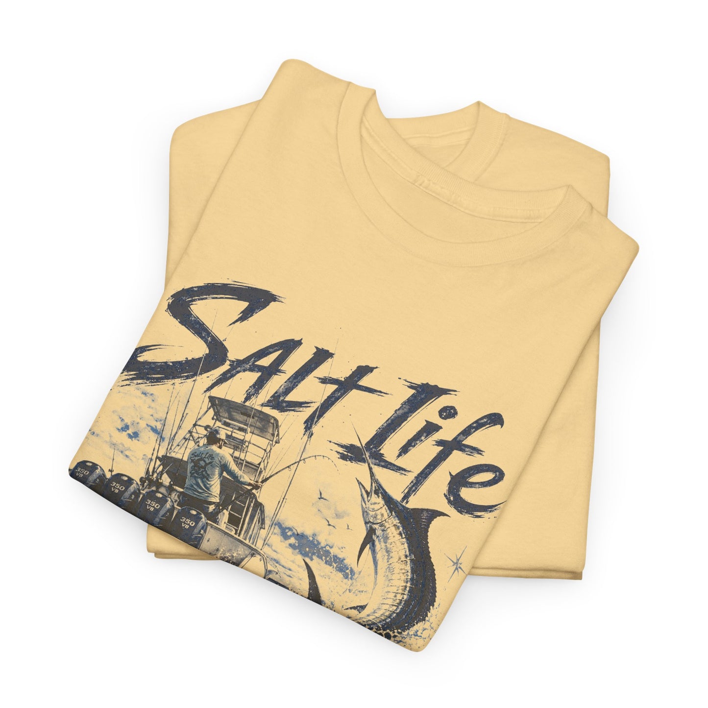 Salt Life Fishing Boat Graphic Tee – Coastal Ocean Lover T‑Shirt