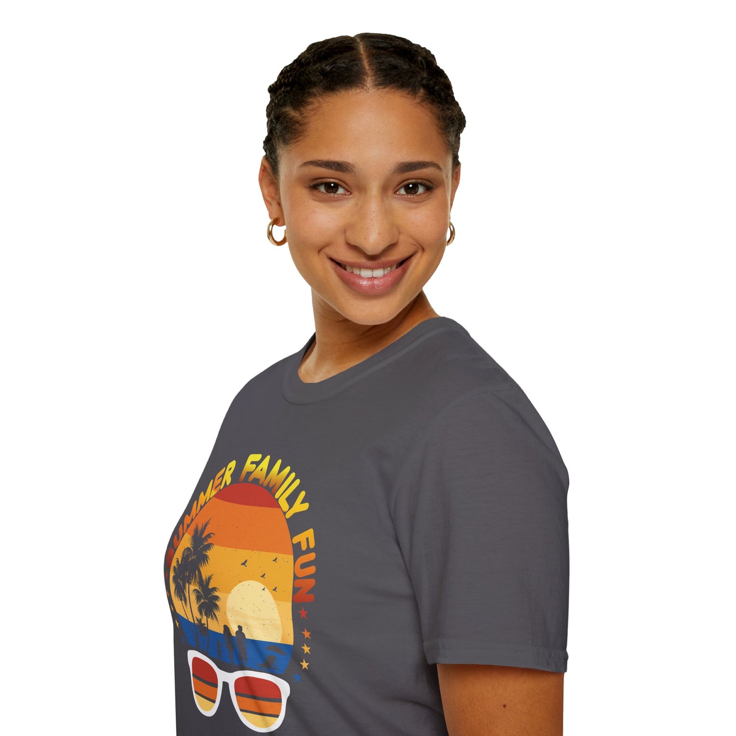 Summer Family Fun Graphic Tee Unisex Softstyle T-Shirt