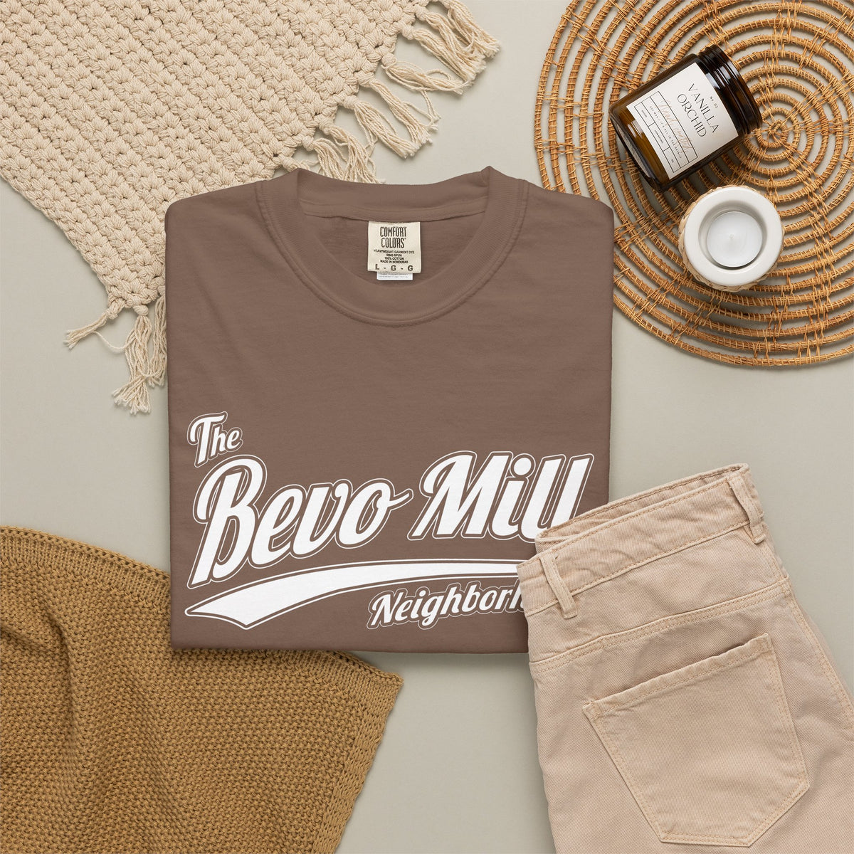Bevo Mill Neighborhood T-Shirt — Vintage Script Local Pride Tee