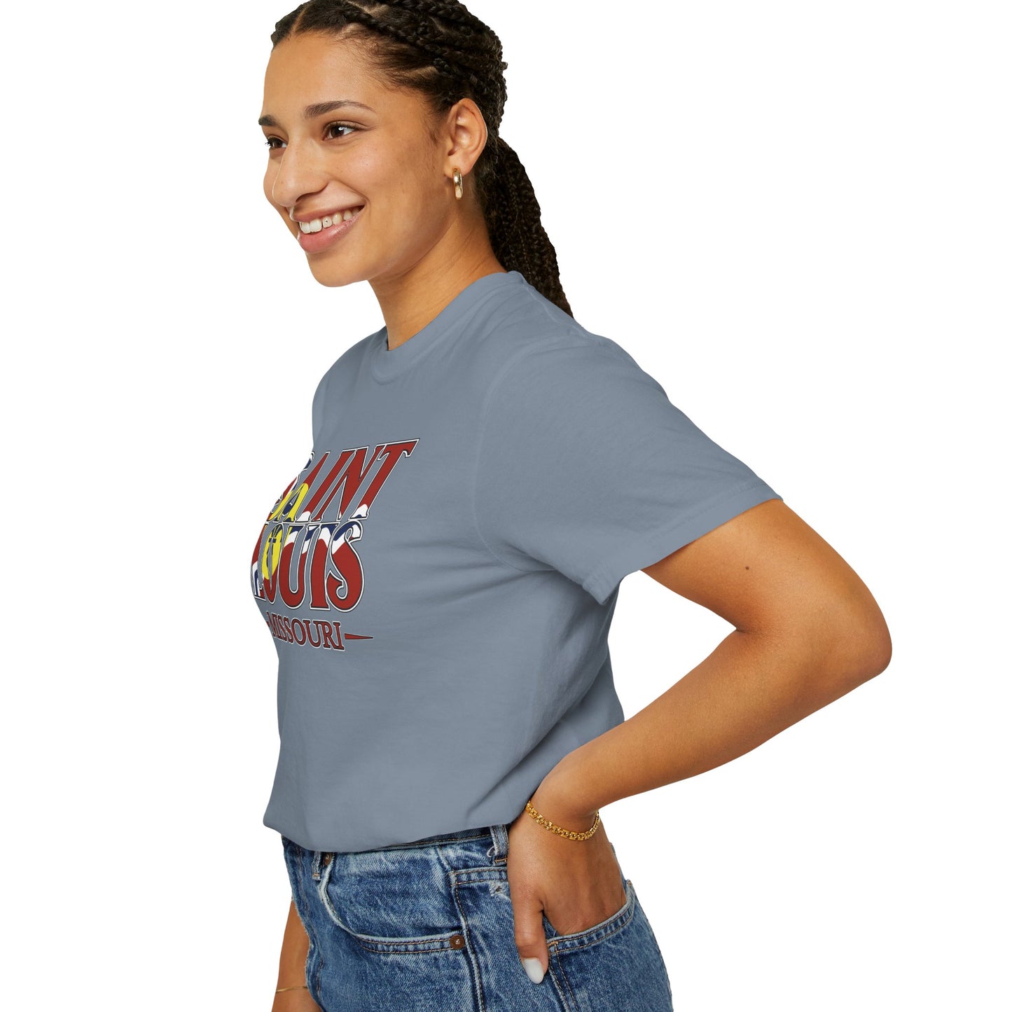 Saint Louis Missouri T-Shirt — Vintage St. Louis Flag Graphic Tee