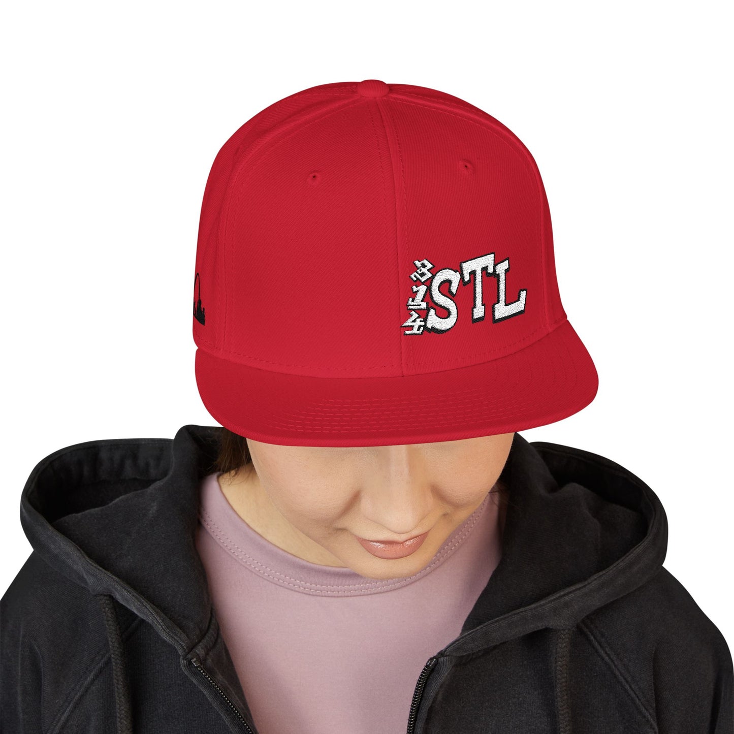 Embroidered Snapback Hat - 314 STL St Louis Embroidery Cap Printify