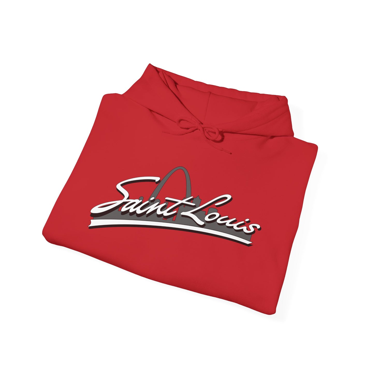 Saint Louis Graphic Hooded Sweatshirt Printify