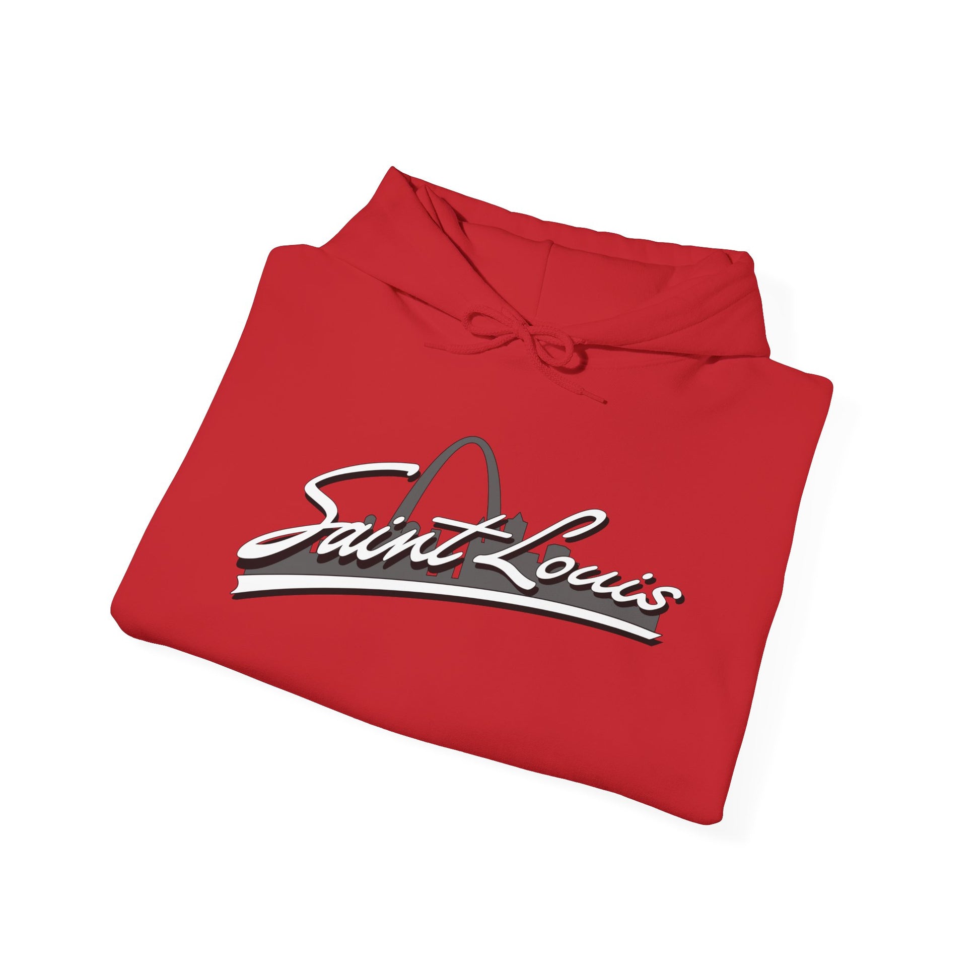 Saint Louis Graphic Hooded Sweatshirt Printify