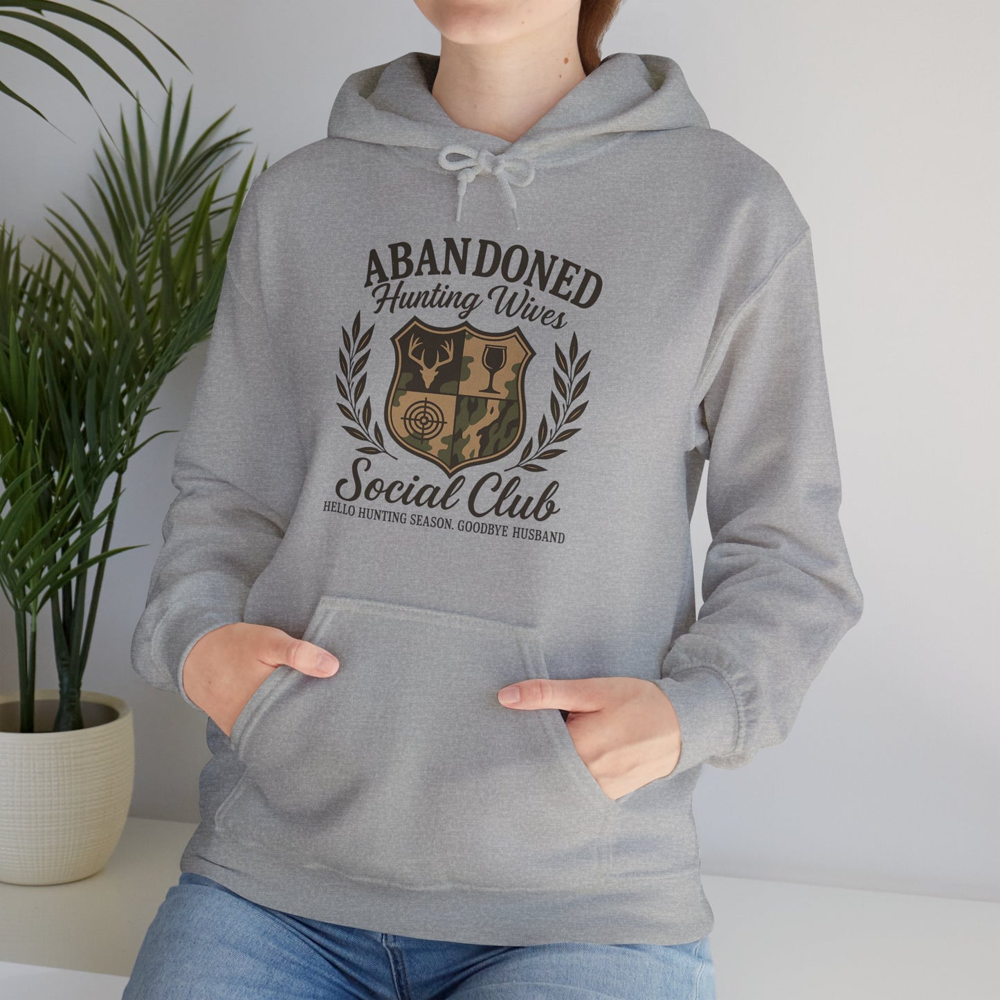 Abandoned Hunters Wives Social Club Hoodie Printify