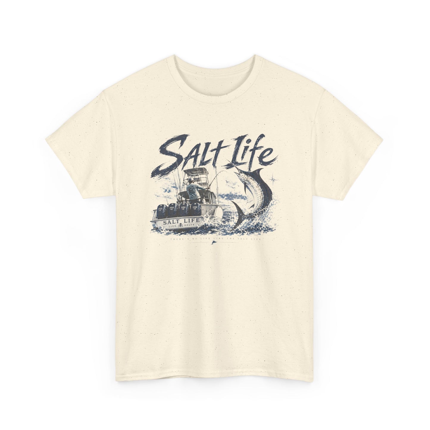 Salt Life Fishing Boat Graphic Tee – Coastal Ocean Lover T‑Shirt