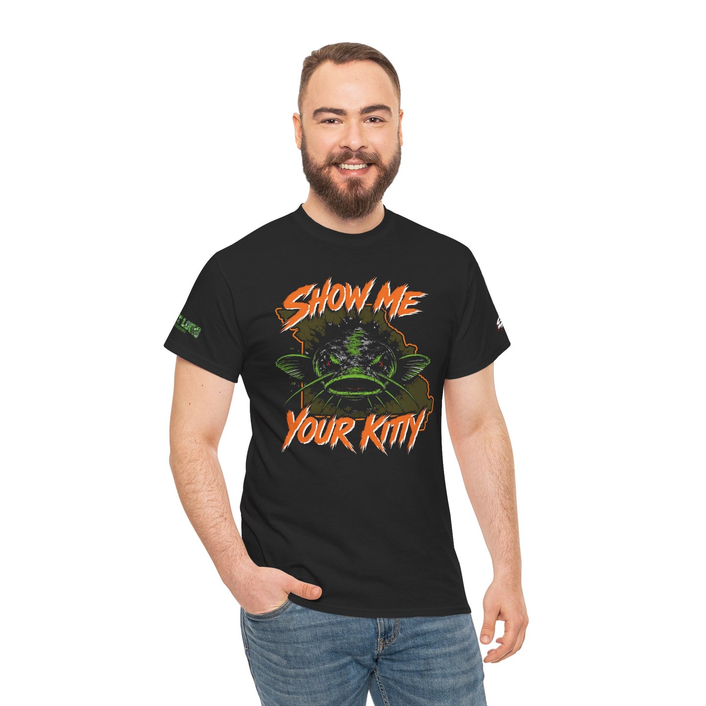 Show Me Your Kitty Graphic Fishing Tee