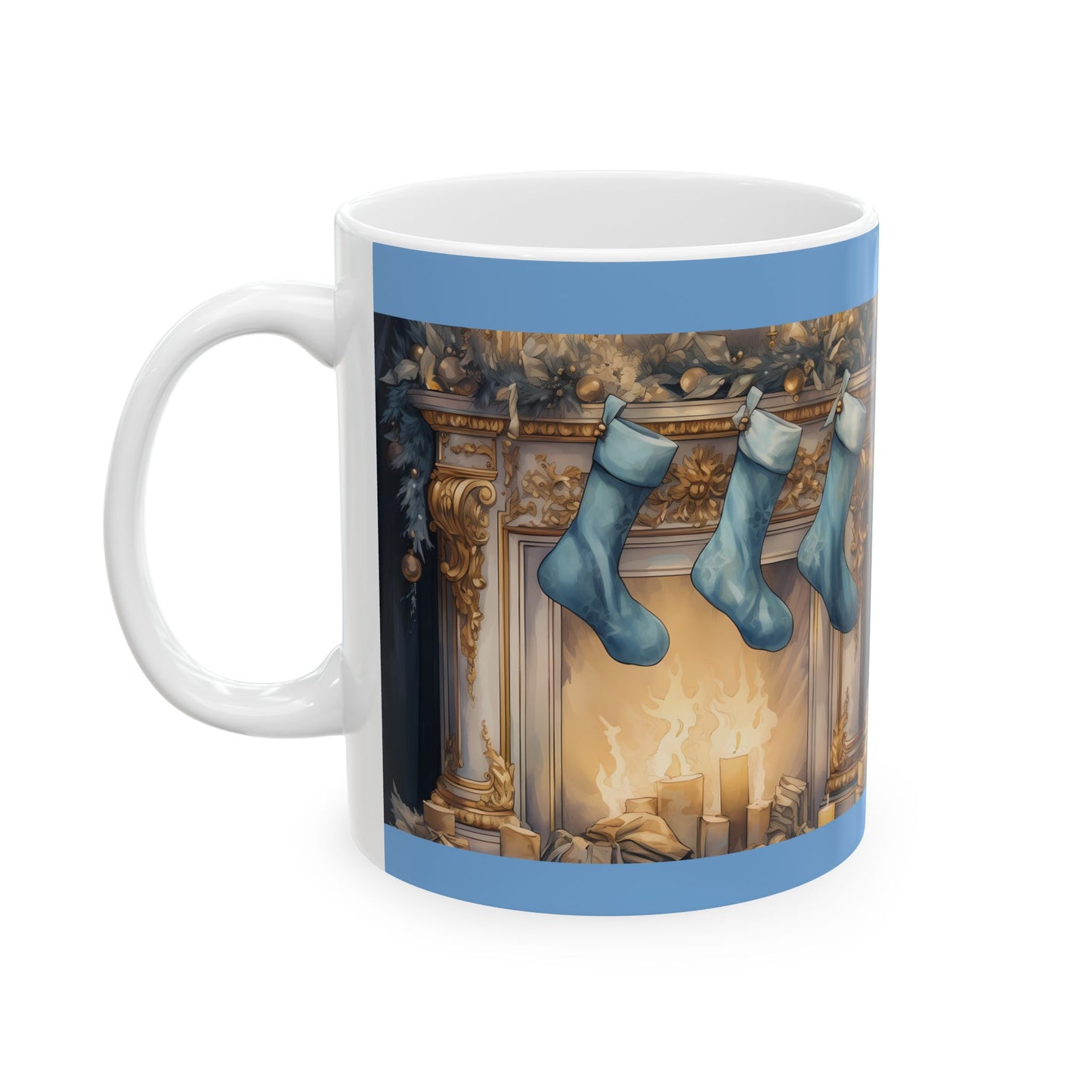 Hearthside Holiday Mug (11oz, 15oz)-Ceramic