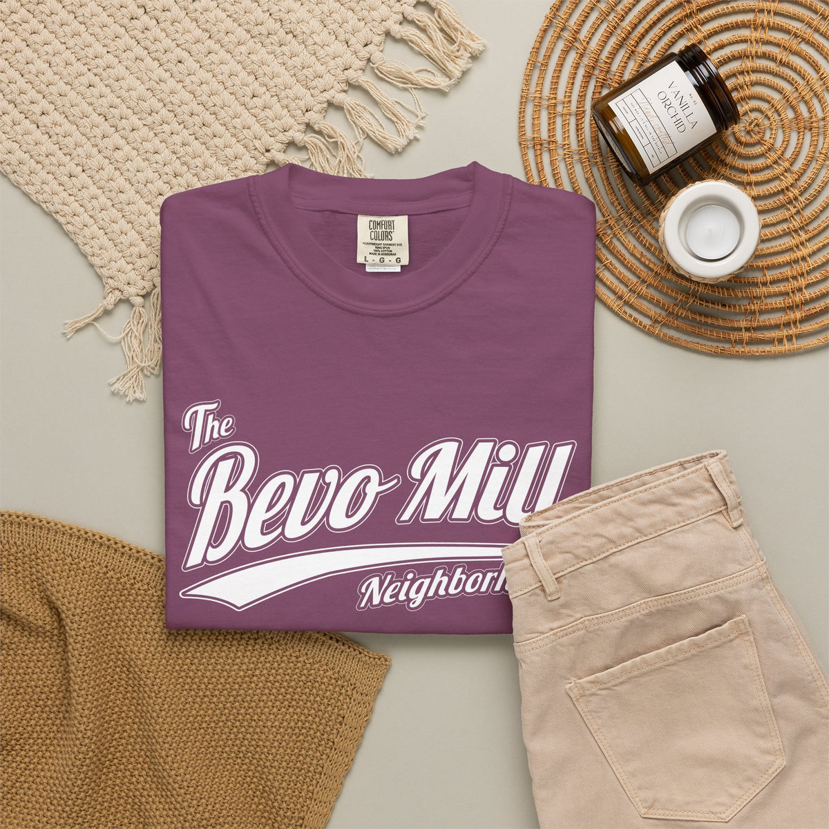 Bevo Mill Neighborhood T-Shirt — Vintage Script Local Pride Tee