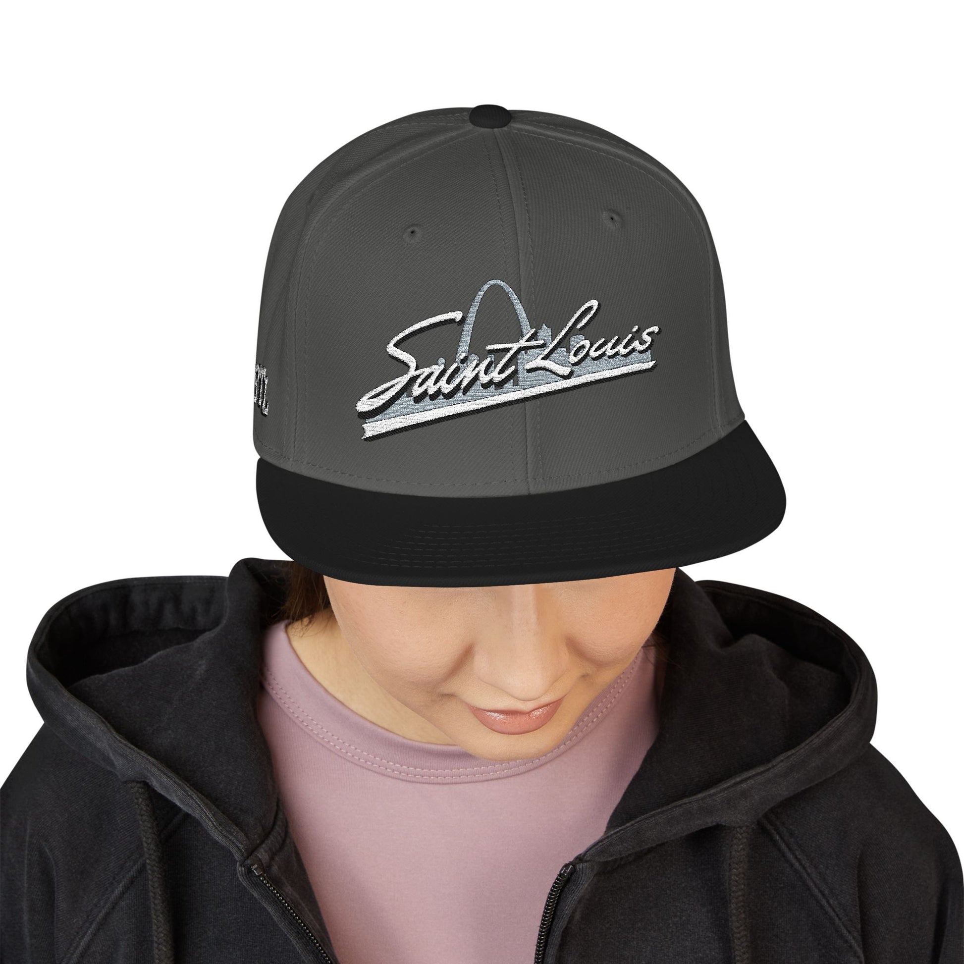 Snapback (Embroidery)-Saint Louis Logo Printify