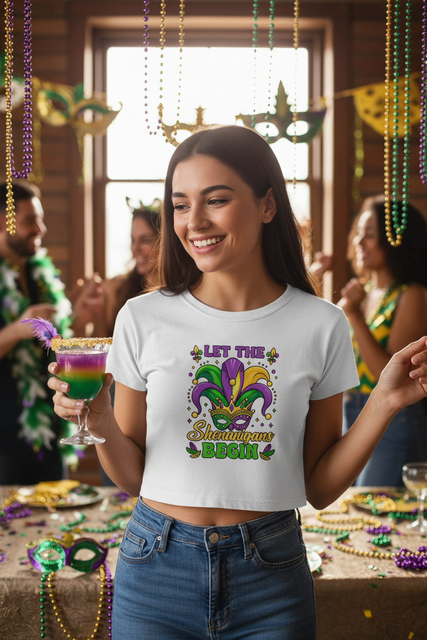 Mardi Gras Women's Baby Tee