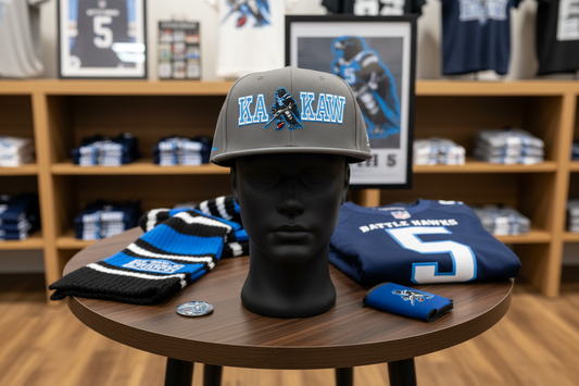 KA-KAW Embroidered Snapback Hat — St. Louis Battlehawks Ball Cap