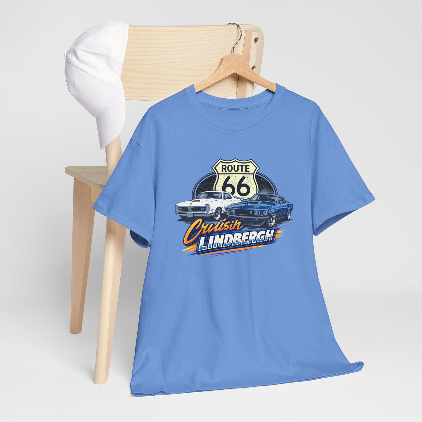 Route 66 Cruiser Tee — Classic Car "Cruising Lindbergh" T-Shirt